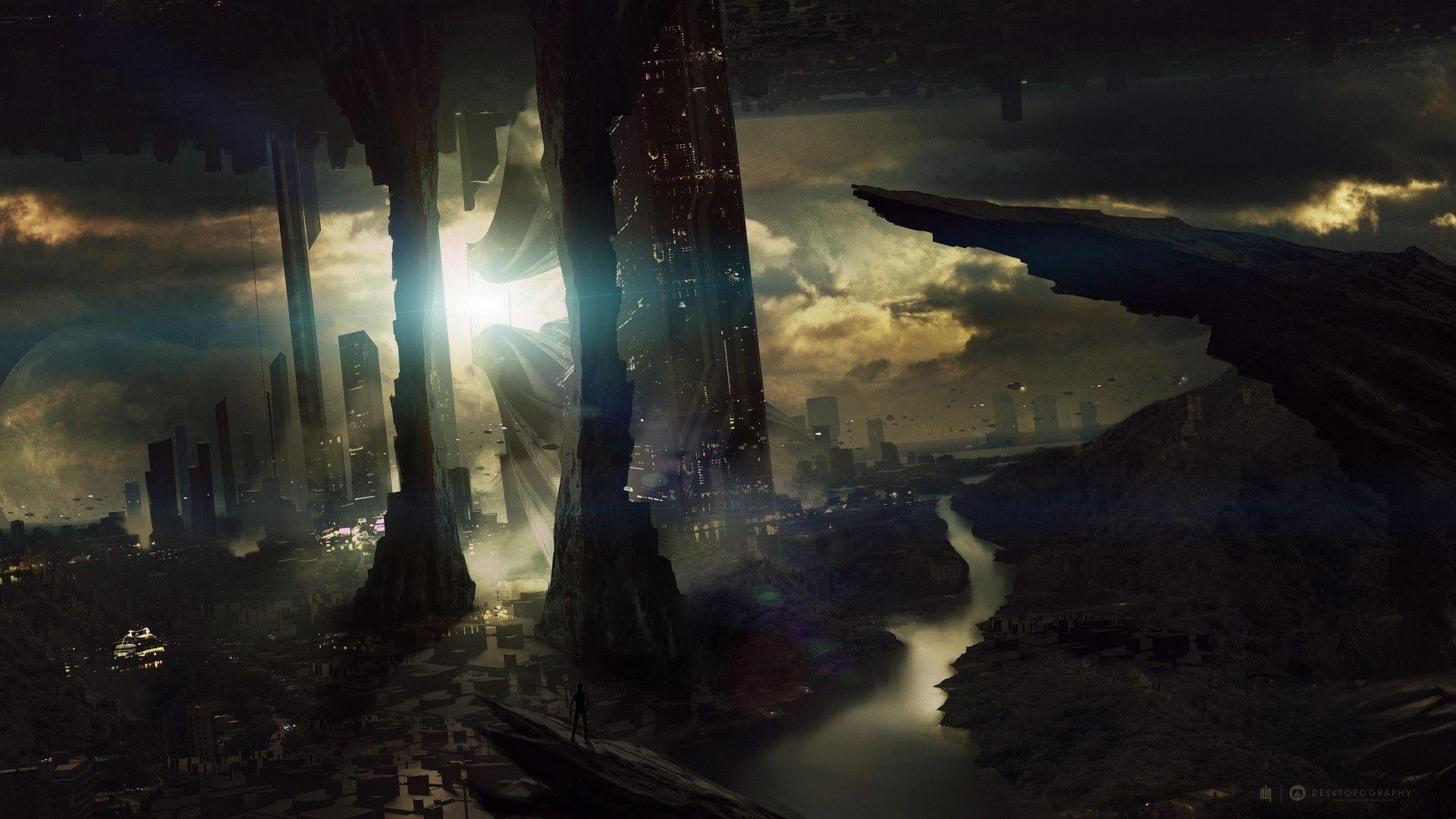1920x1080 Future City Wallpaper