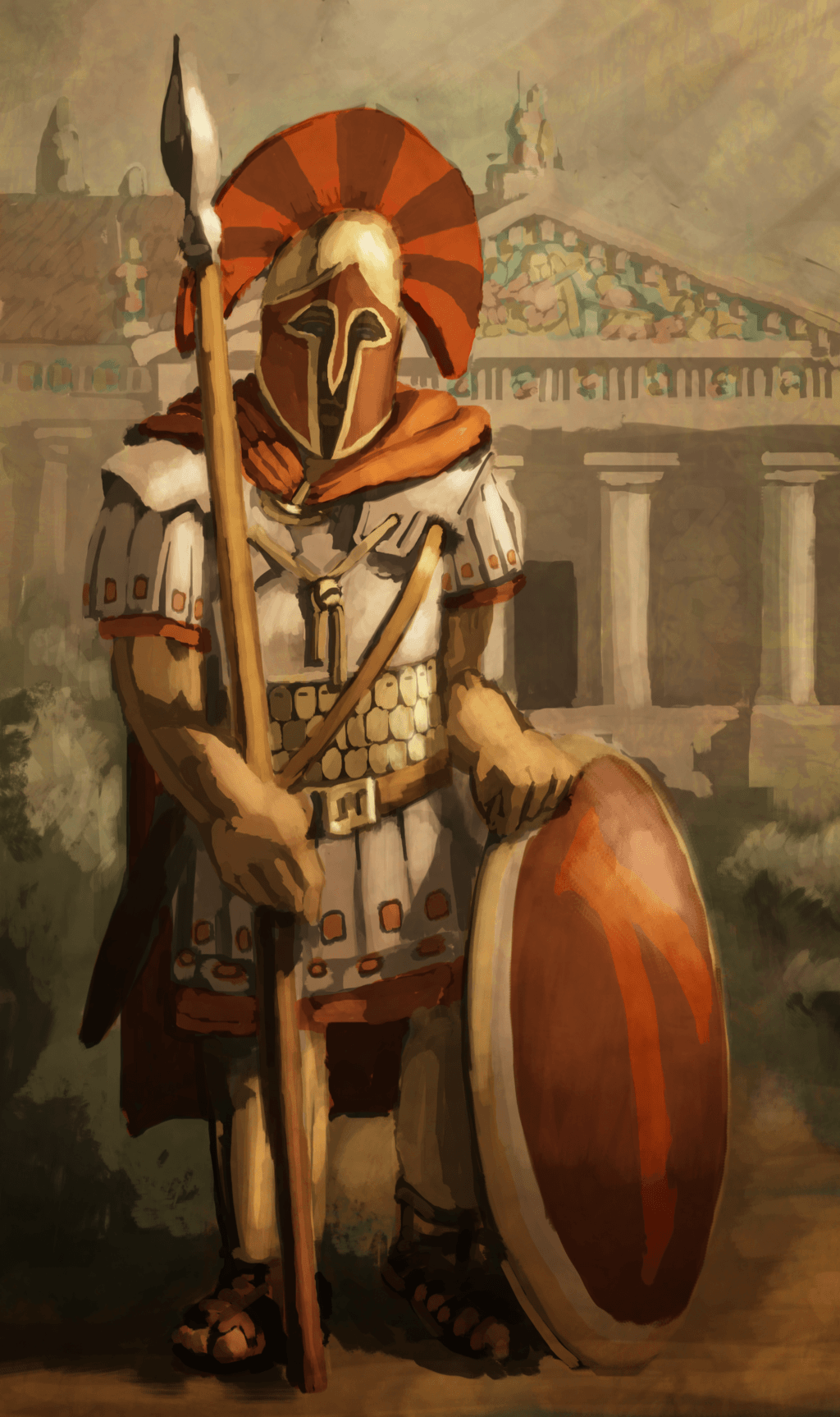 1024x1726 Spartan Hoplite Wallpaper 91235