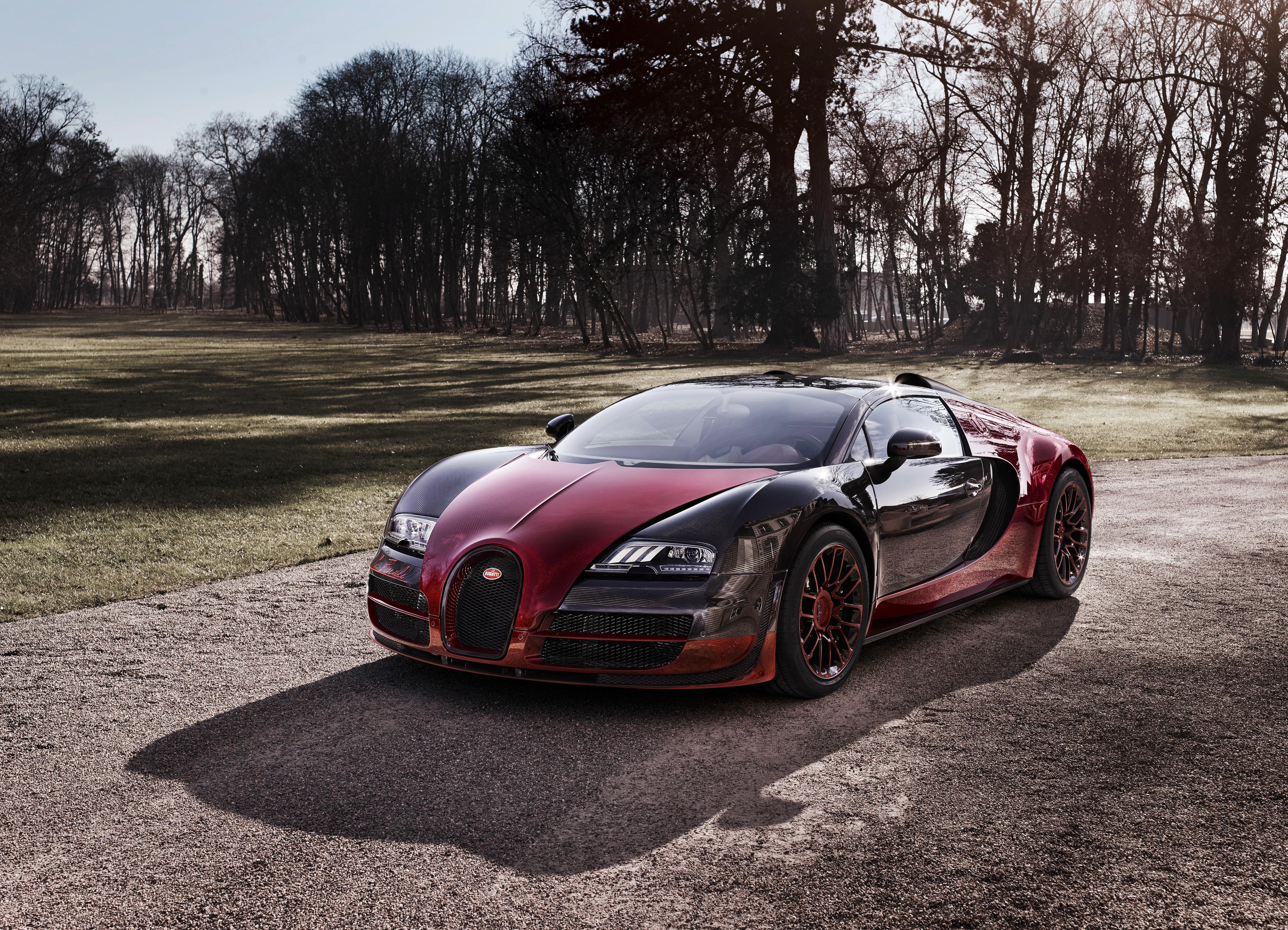 4096x2958 Bugatti Veyron 4K, Supercar, Bugatti, Red Car, Car, Sport Car Gallery HD Wallpaper