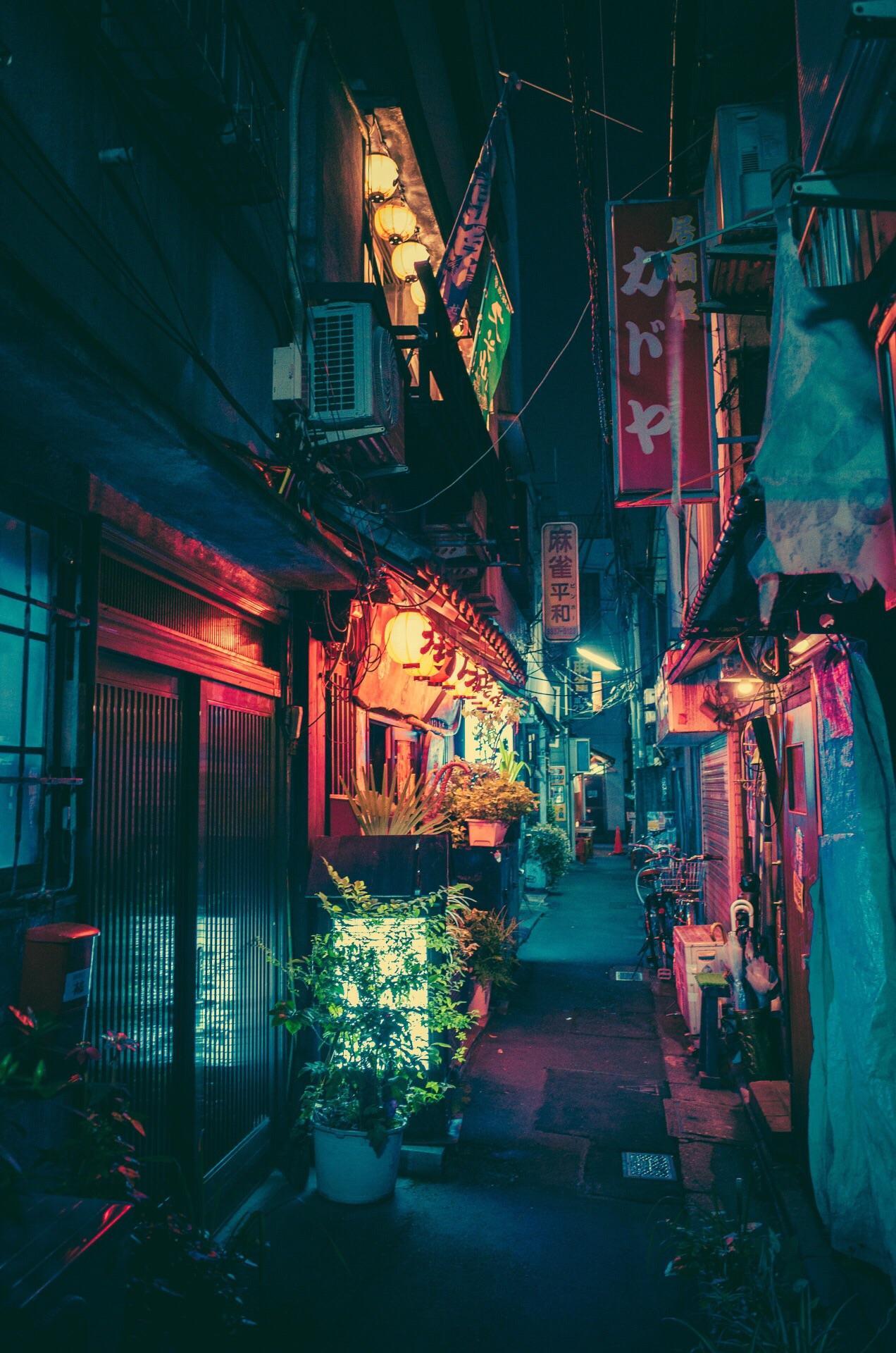 1272x1920 Japanese alley that's been my wallpaper for years