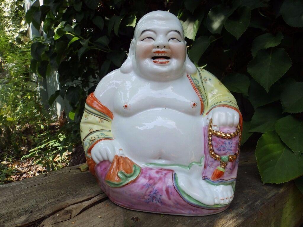 1024x768 Large Ceramic Laughing Buddha. in Streatham, London