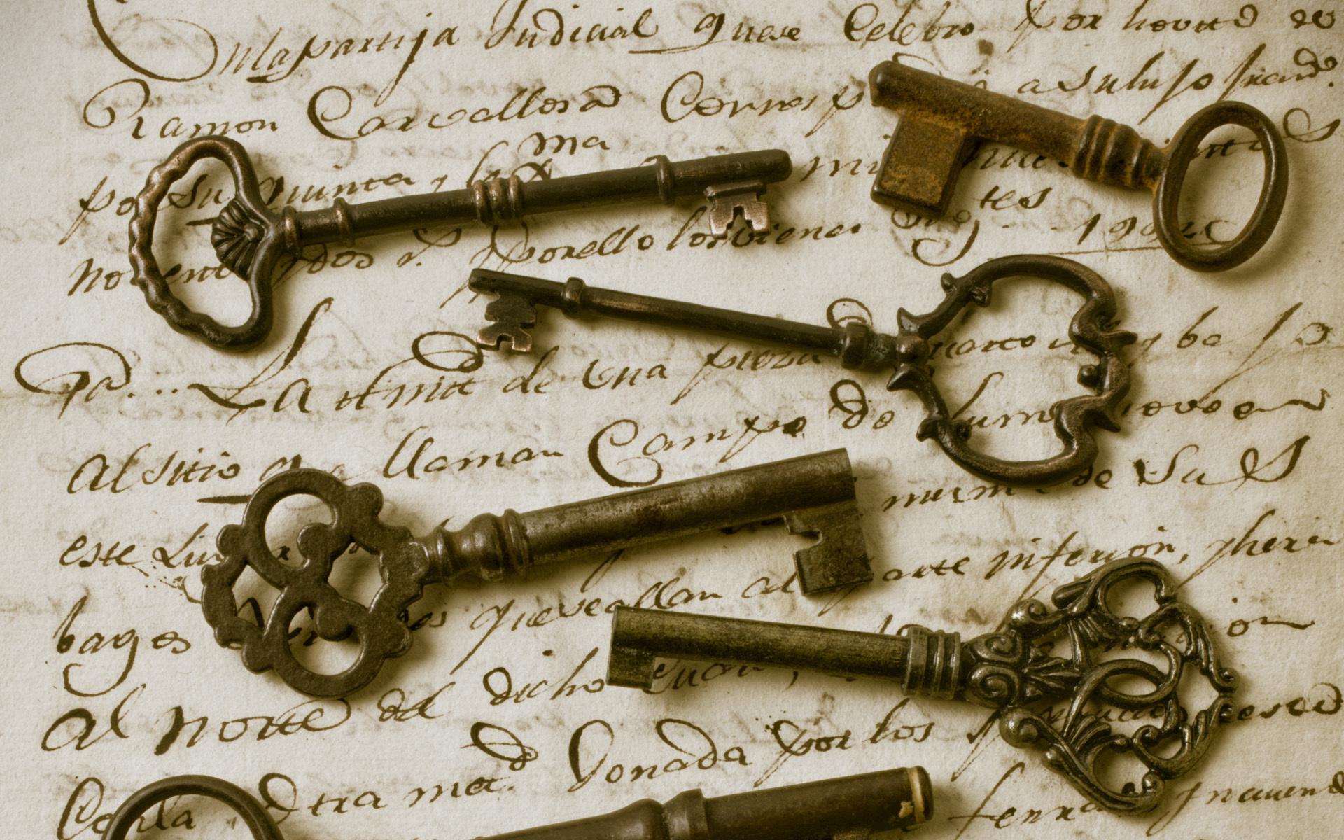 1920x1200 Antique Love Letters Wallpaper