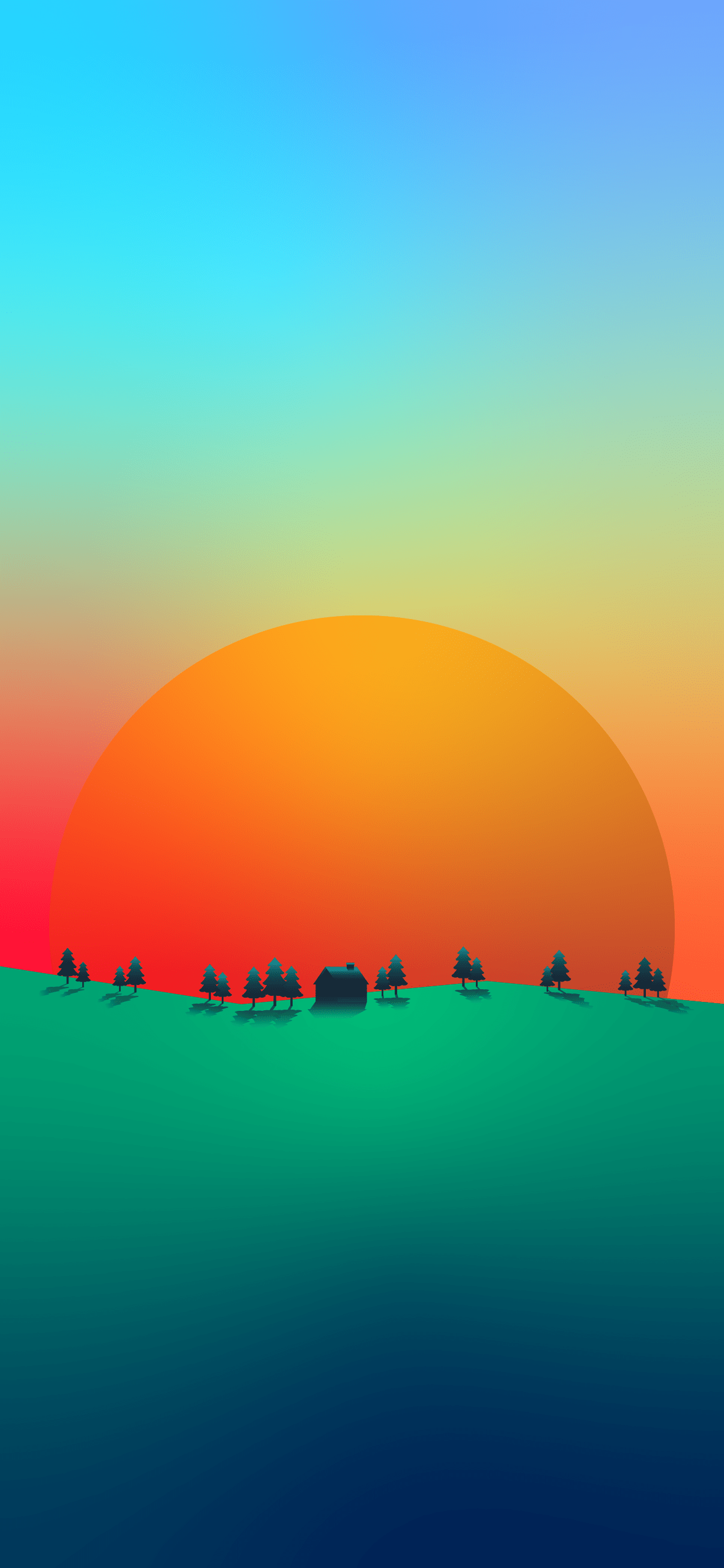 1205x2609 Minimalist phone wallpaper 4k