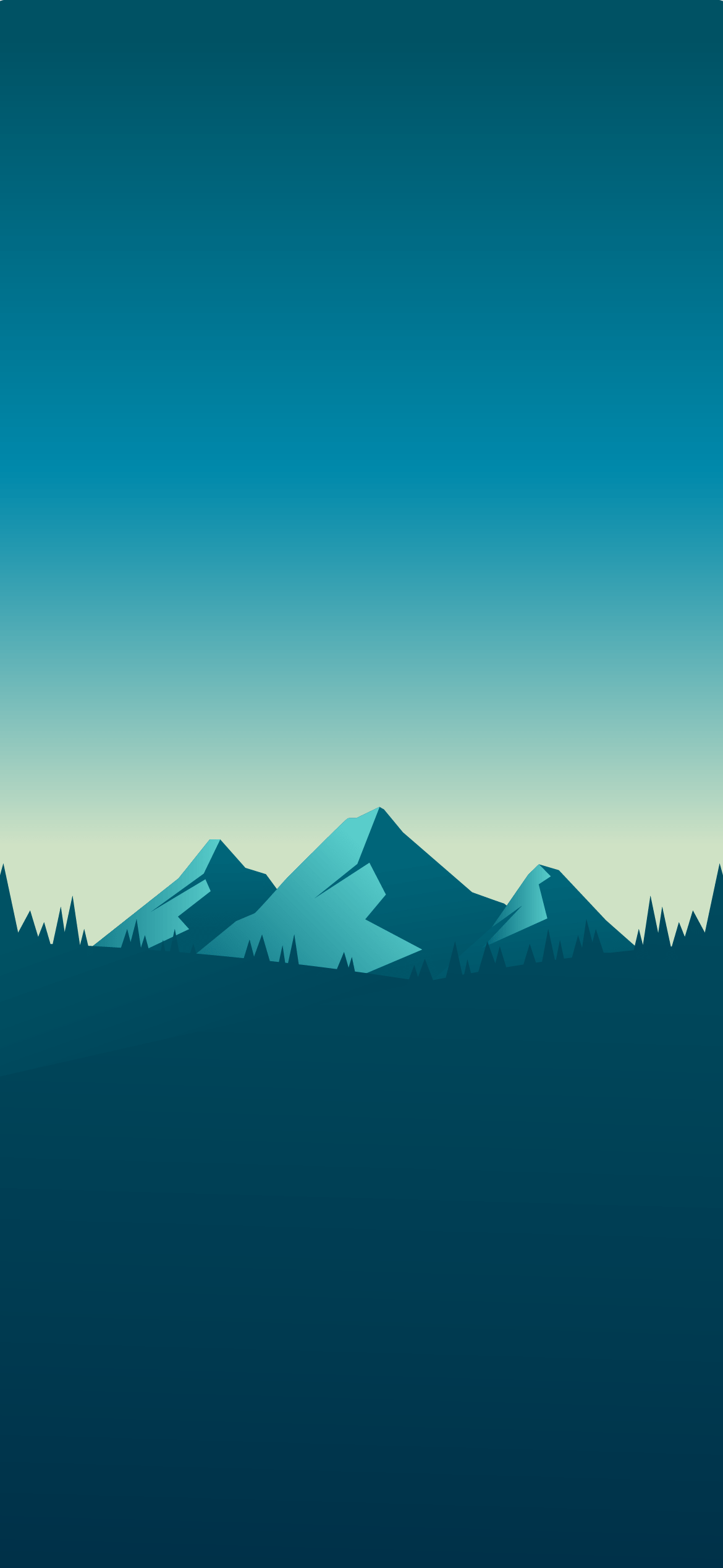 1170x2535 MINIMAL MOUNTAIN PHONE WALLPAPER 4K