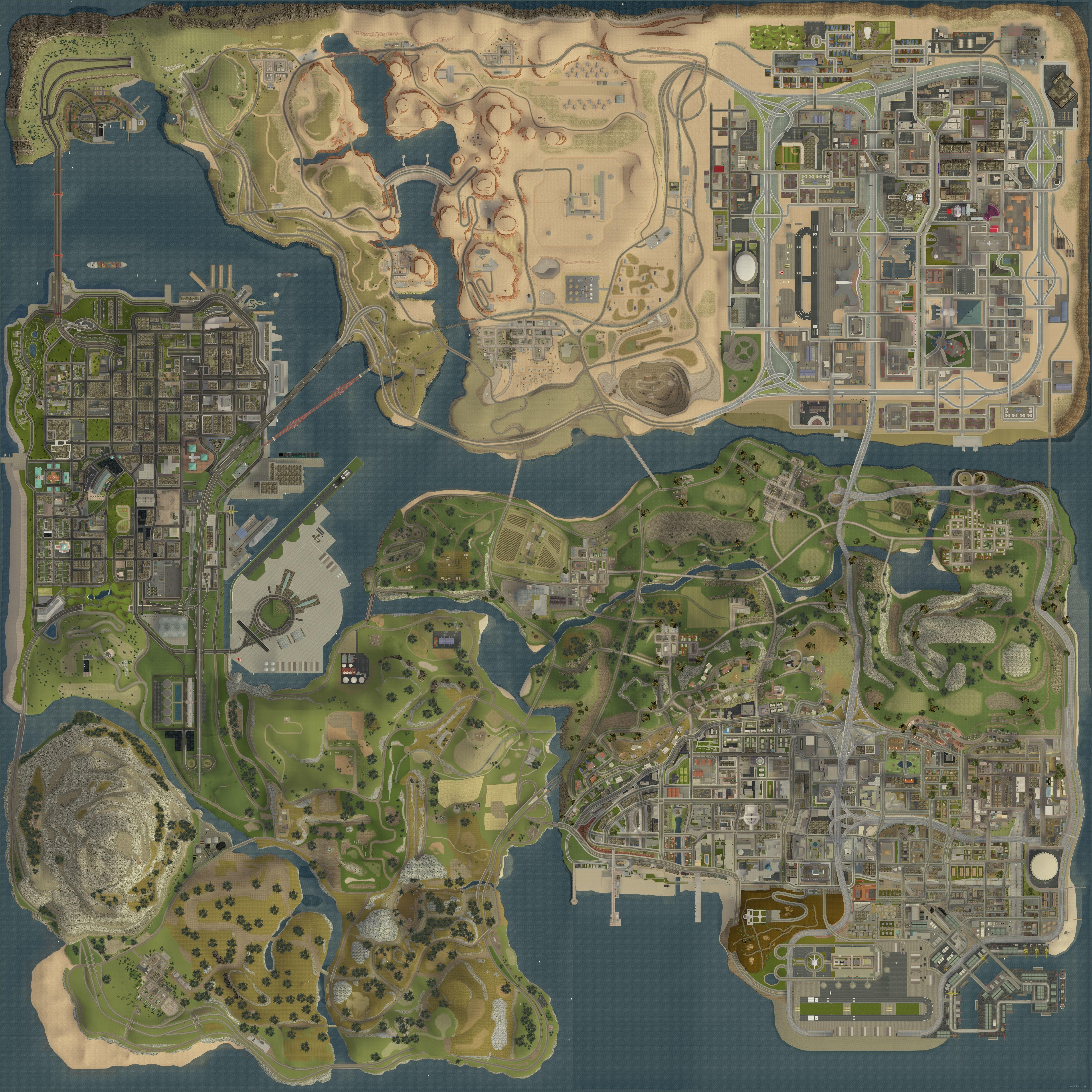 6000x6000 Wallpaper / GTA San Andreas, game, 5K, map free download