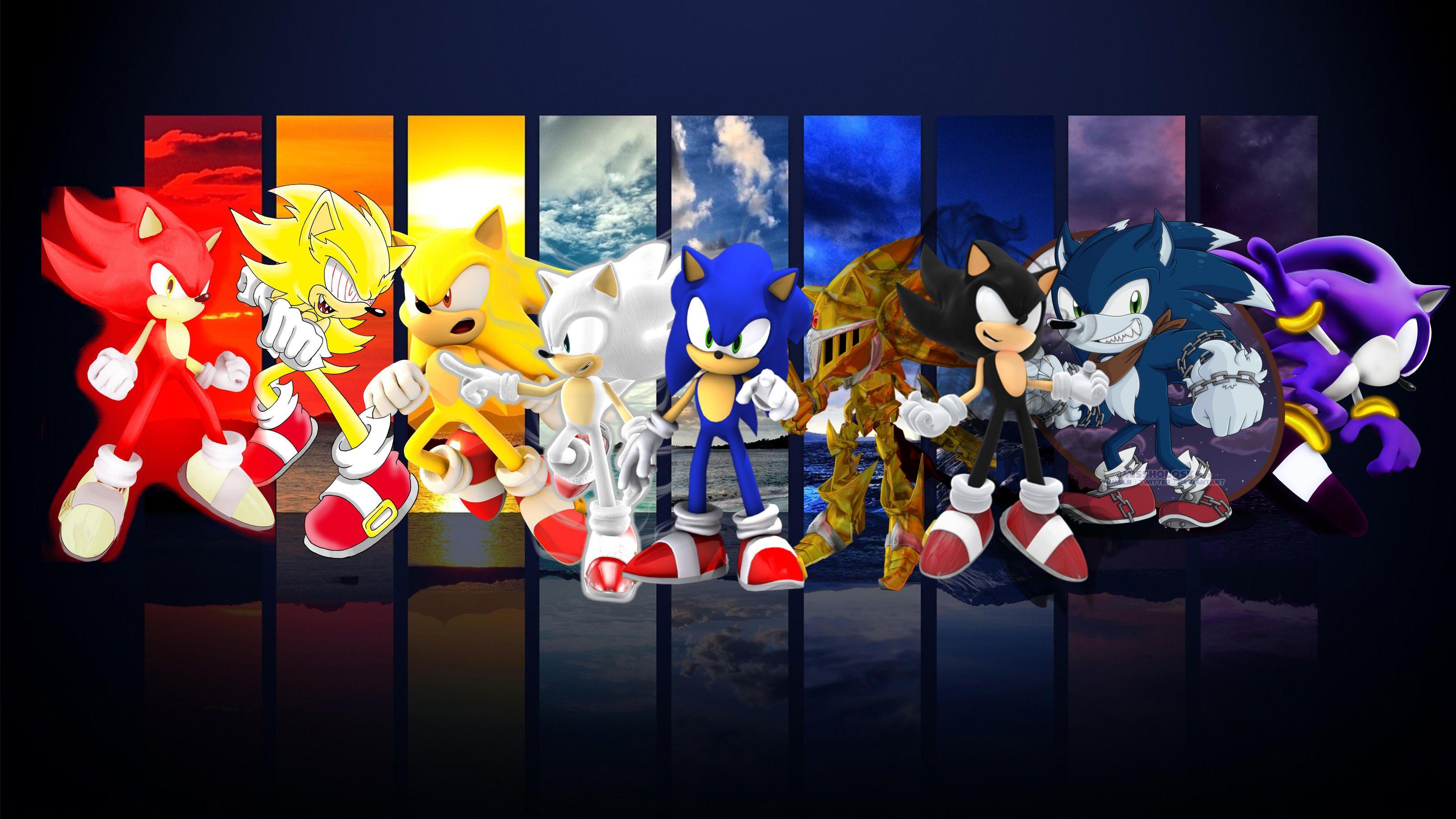 Sonic All Forms Wallpapers Top Free Sonic All Forms Backgrounds Wallpaperaccess