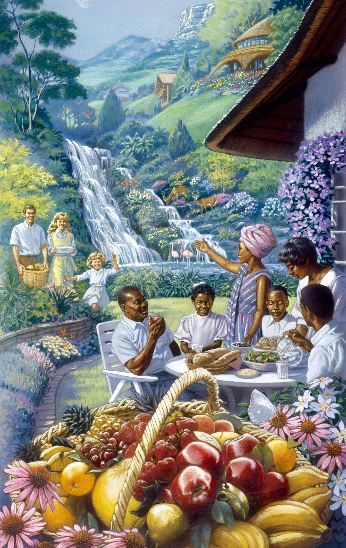 1200x1900 Image result for jw.org paradise. Heaven art, Paradise picture, Life in paradise