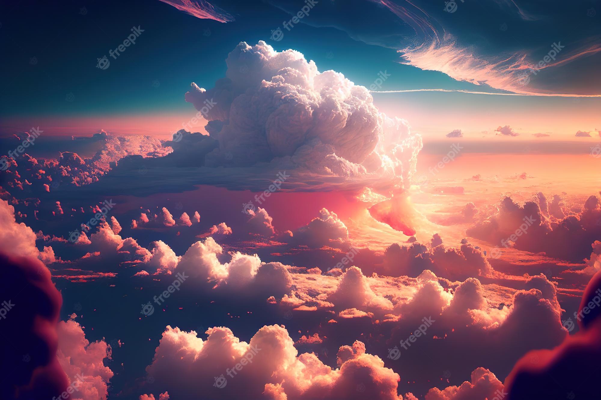 2000x1333 Free Photo. Sky over the clouds cinematic clouds wallpaper 3