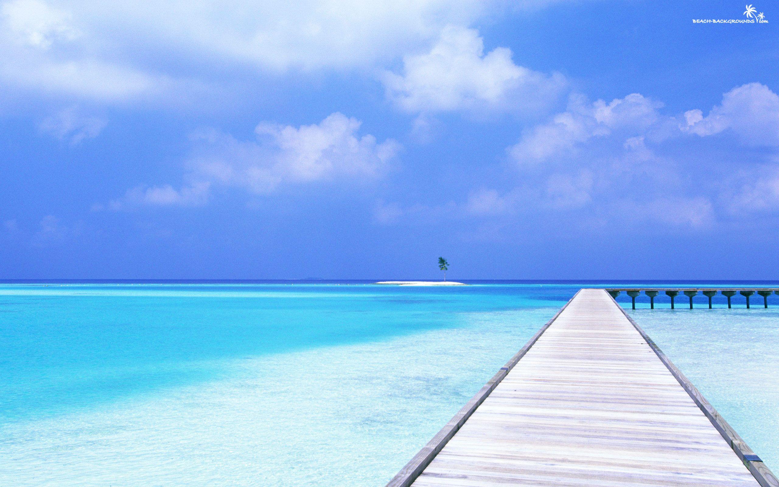 2560x1600 Take Your Desktop to the Beach with These Wallpaper. Beach landscape, Beach wallpaper, Beach scene wallpaper