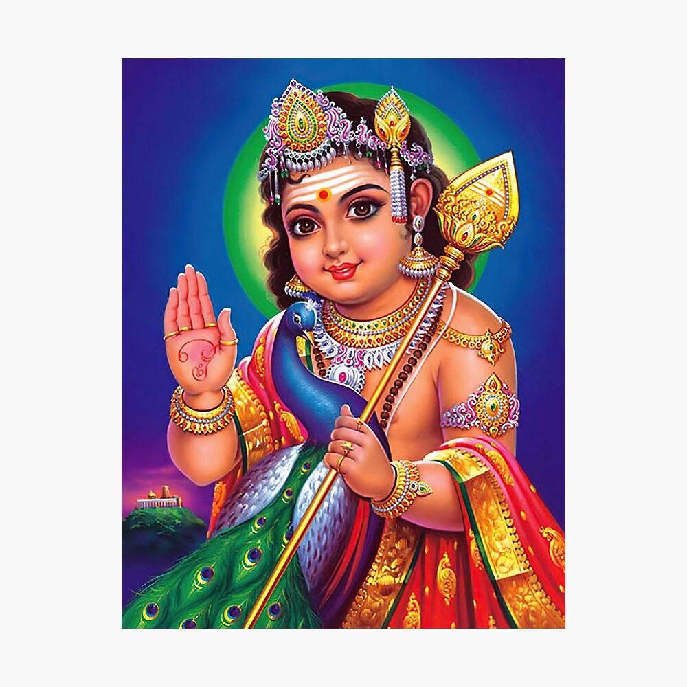 1000x1000 Lord Murugan Kartikeya Hindu God Poster