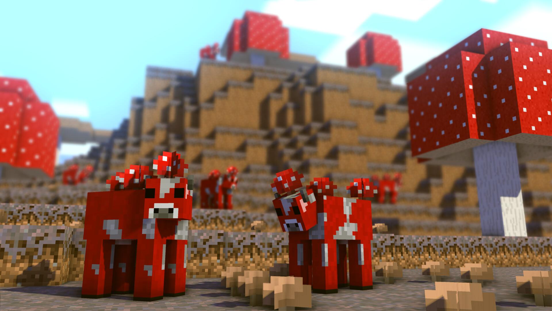 Minecraft Mooshroom Wallpapers - Top Free Minecraft Mooshroom ...