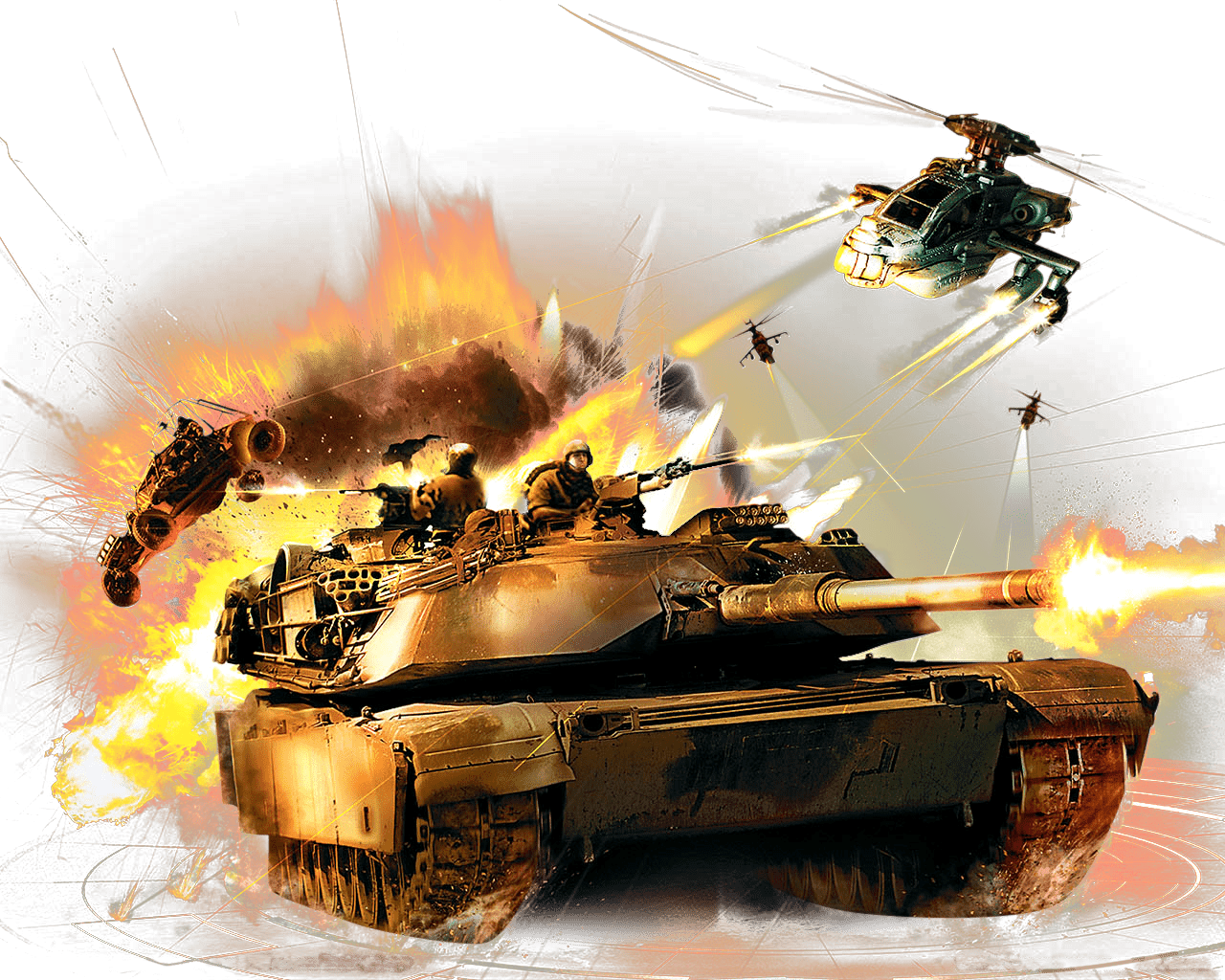 1280x1024 Tanks image mod for Battlefield 2