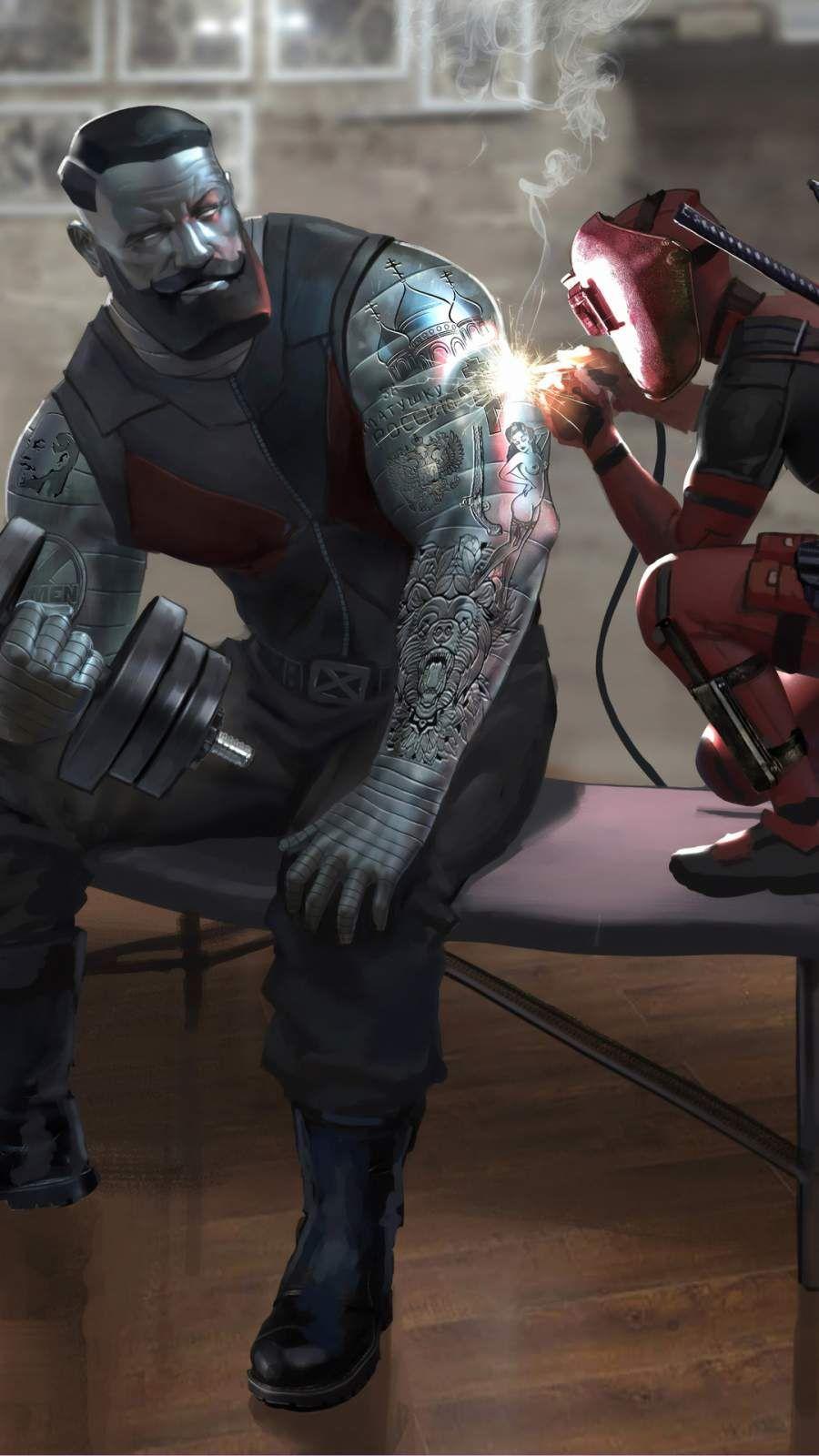 900x1600 Colossus and Deadpool iPhone Wallpaper. Colossus deadpool, Deadpool, Superhero comic