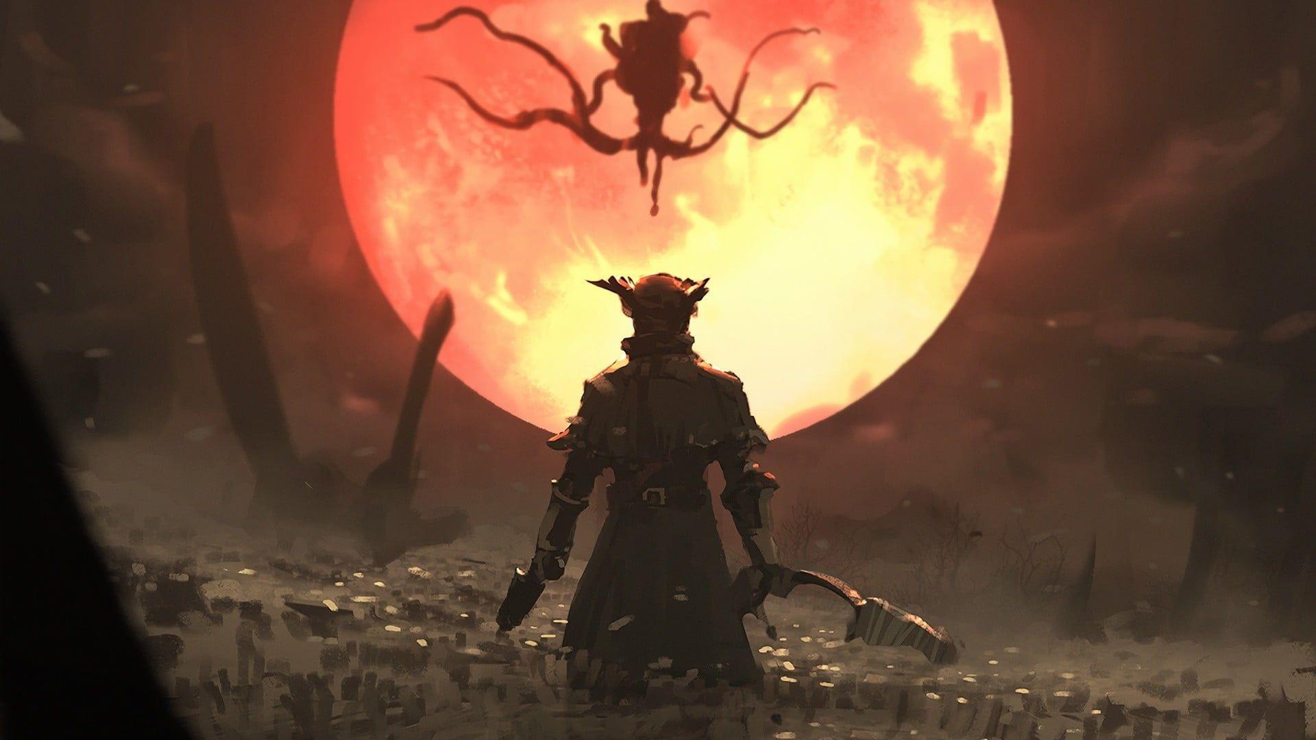 1920x1080 Red #Sony #PS4 #Bloodborne Moon Presence P #wallpaper #hdwallpaper #desktop. Bloodborne art, Bloodborne, Dark souls