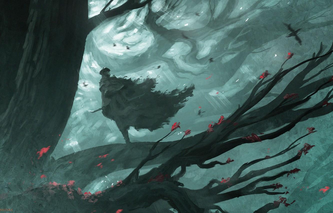 1332x850 Wallpaper Bloodborne, by Anato Finnstark, Eileen the Crow image for desktop, section игры