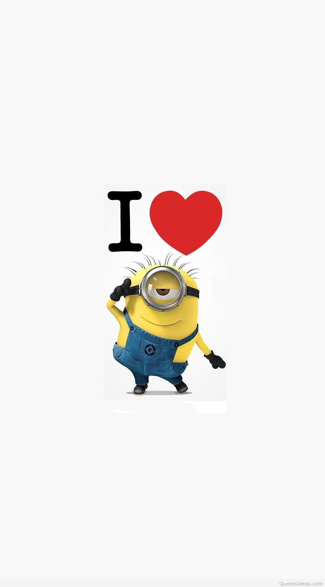 1080x1947 I Love Minions Cartoon Mobile Wallpaper 1080×1920 2446