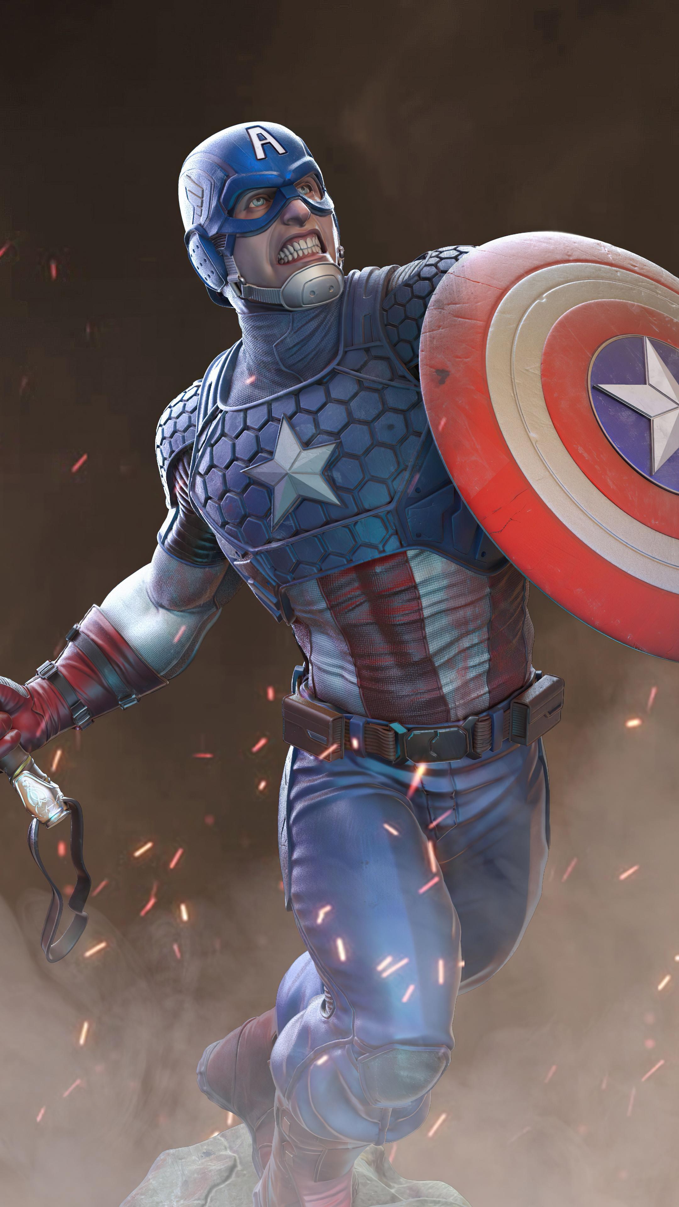 2160x3840 captain america, superheroes, artwork, artist, hd, 4k, artstation Gallery HD Wallpaper