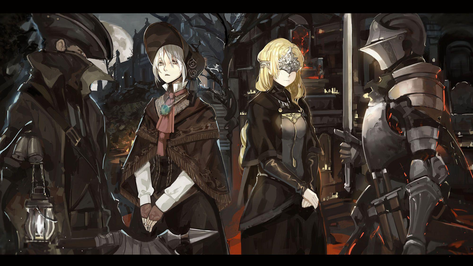 2000x1127 Dark Souls and Bloodborne wallpaper .