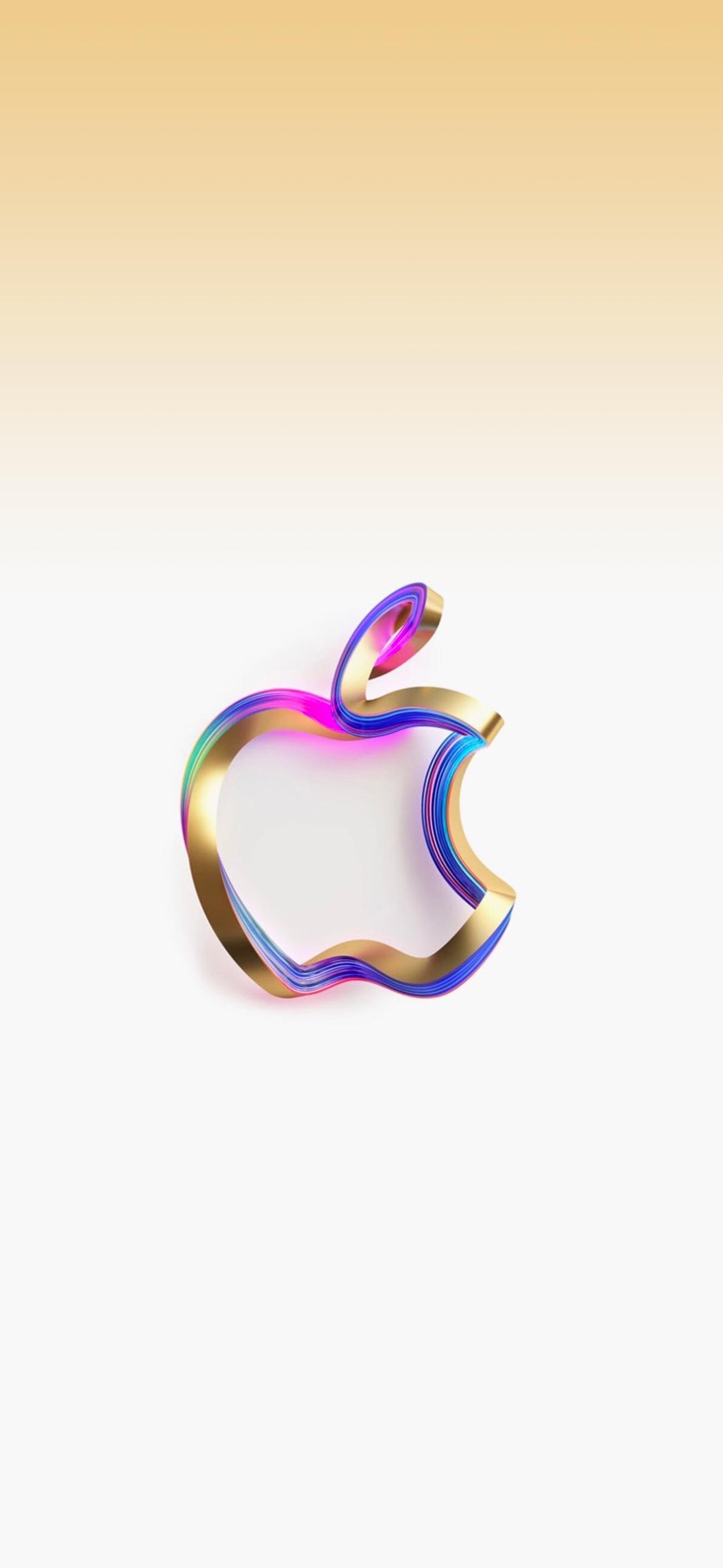 1301x2820 Apple Logo October Event Wallpaper