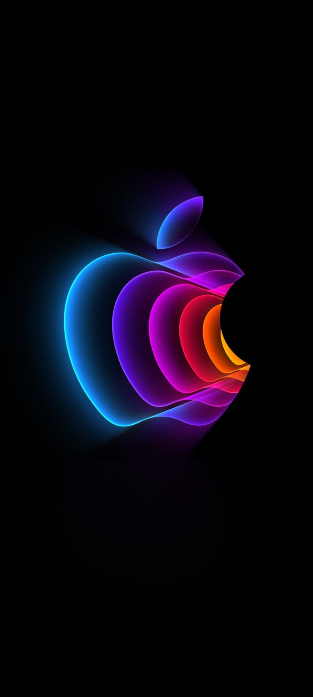 1080x2400 Apple Event 2022 Wallpaper 4K, Colorful, Apple logo, Technology