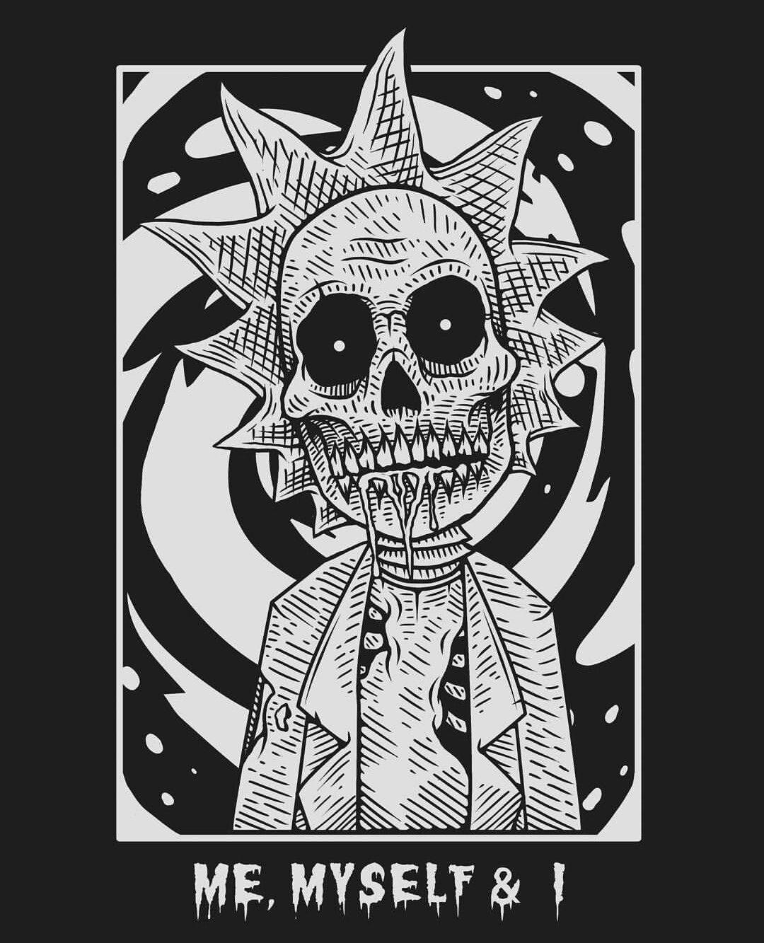 1080x1333 Gangster Rick And Morty Wallpaper