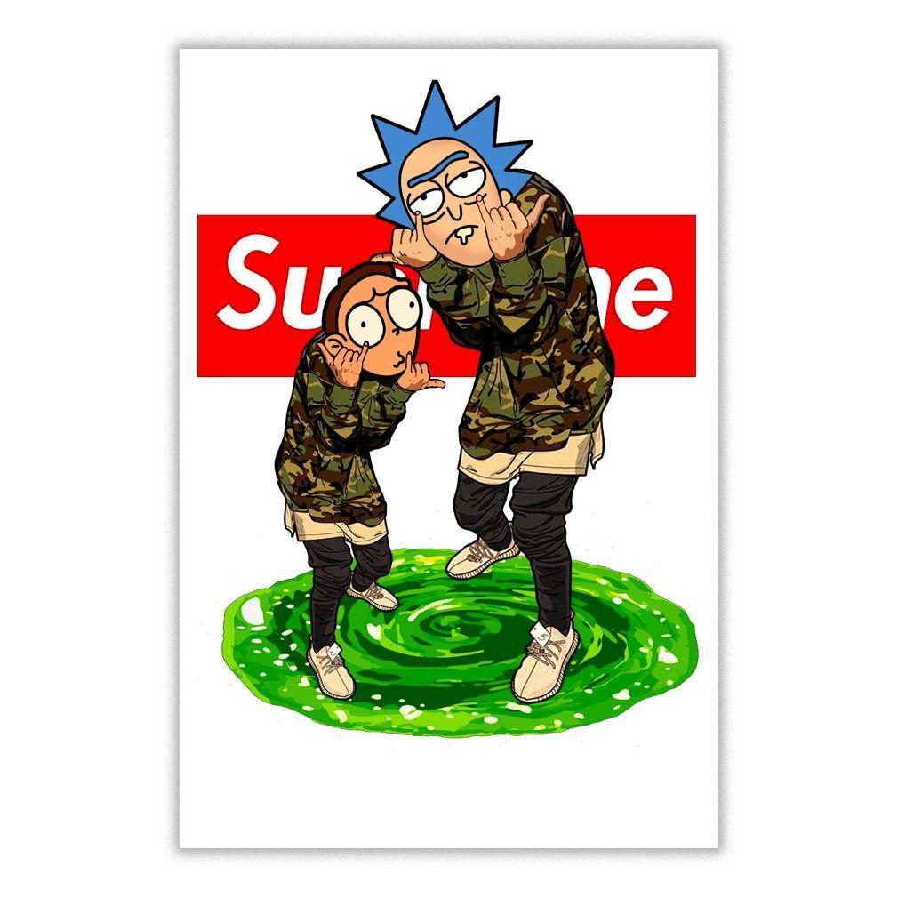 1010x1010 Rick and Morty Hype Wallpaper