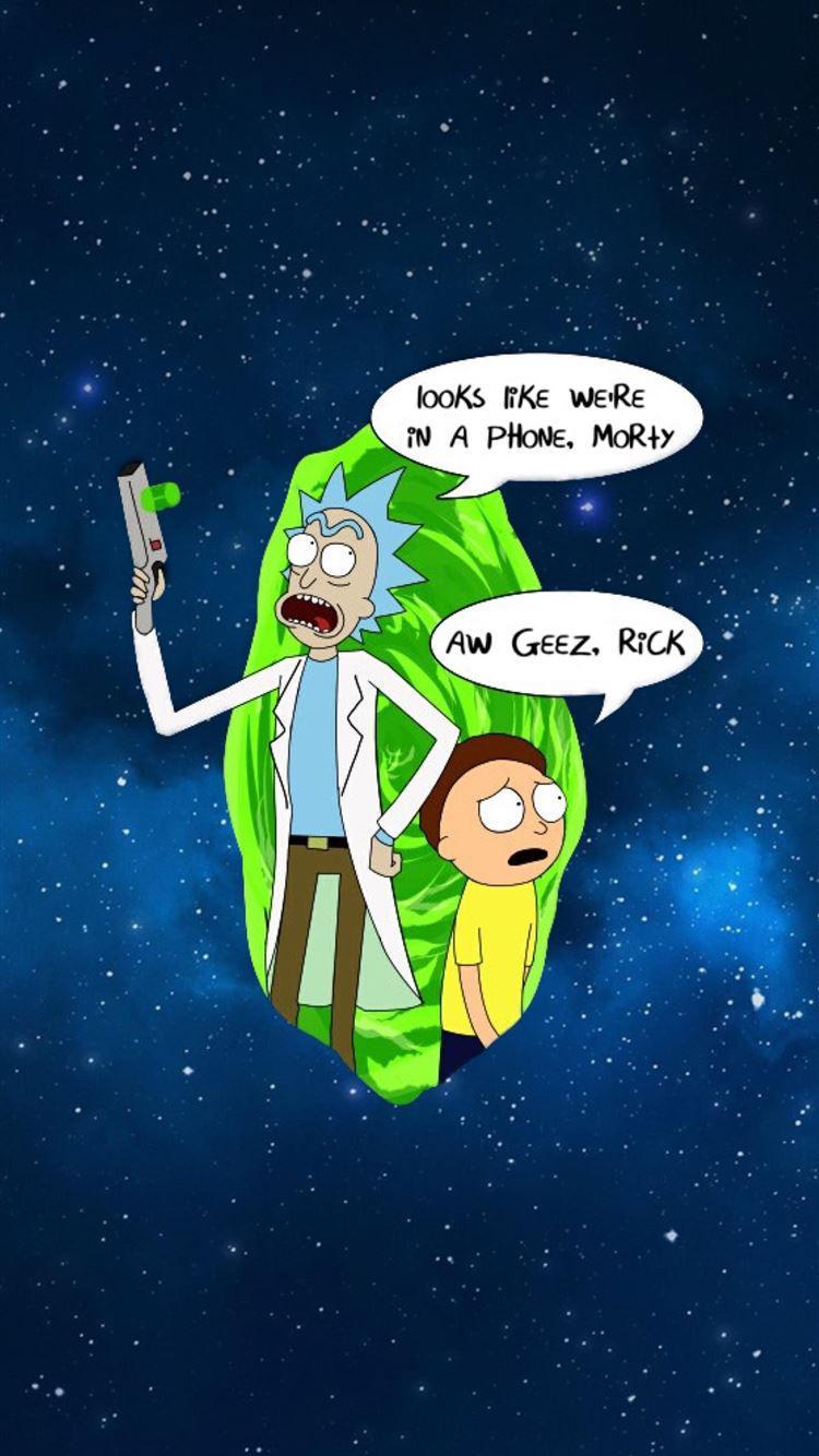 750x1334 Finally found a good Rick & Morty phone wallpaper