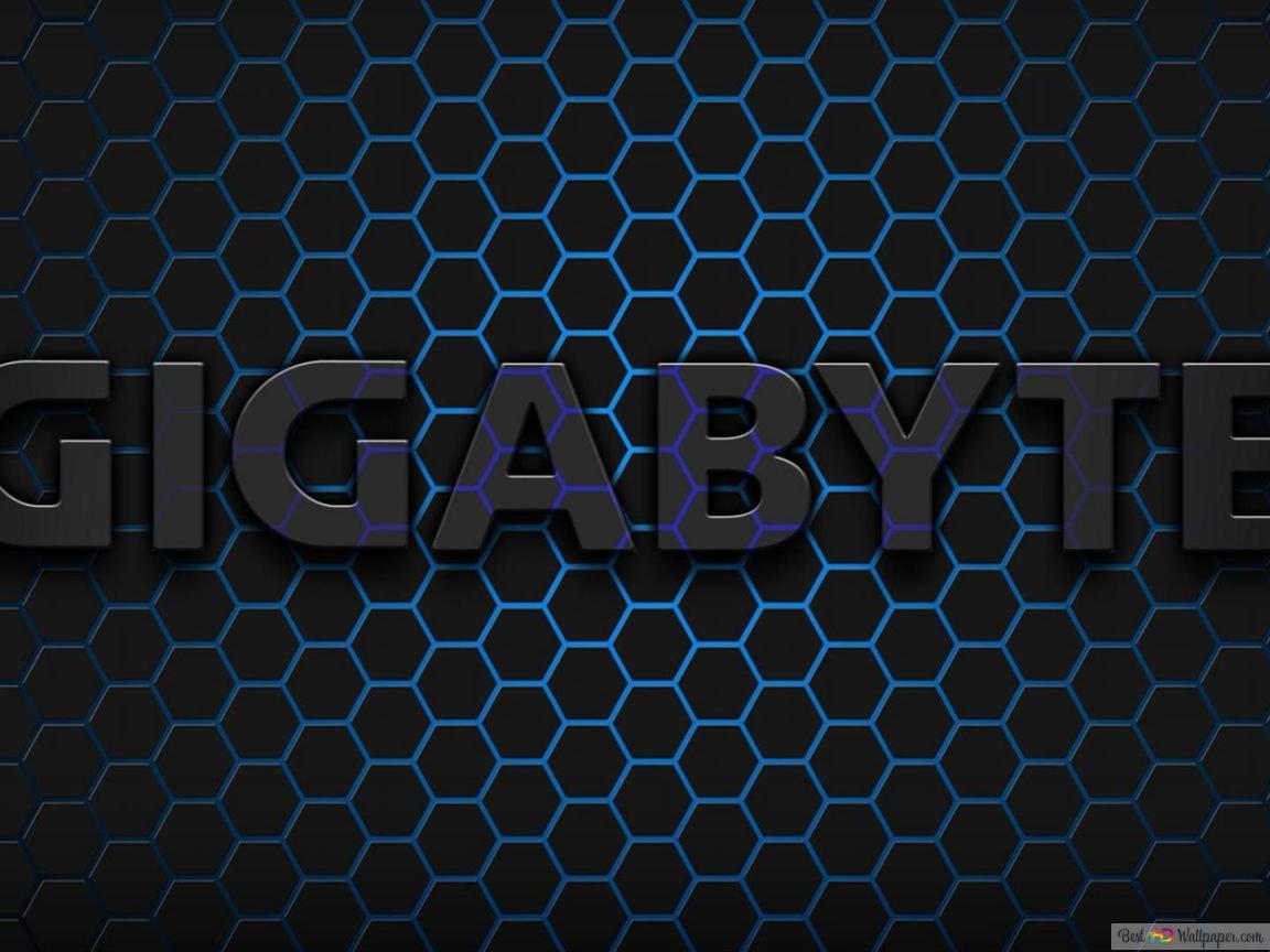 1152x864 Gigabyte aorus text 4K wallpaper download