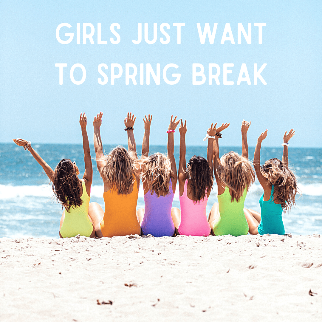 1080x1080 Spring Break Post Pack. Travel Industry Marketing Agency