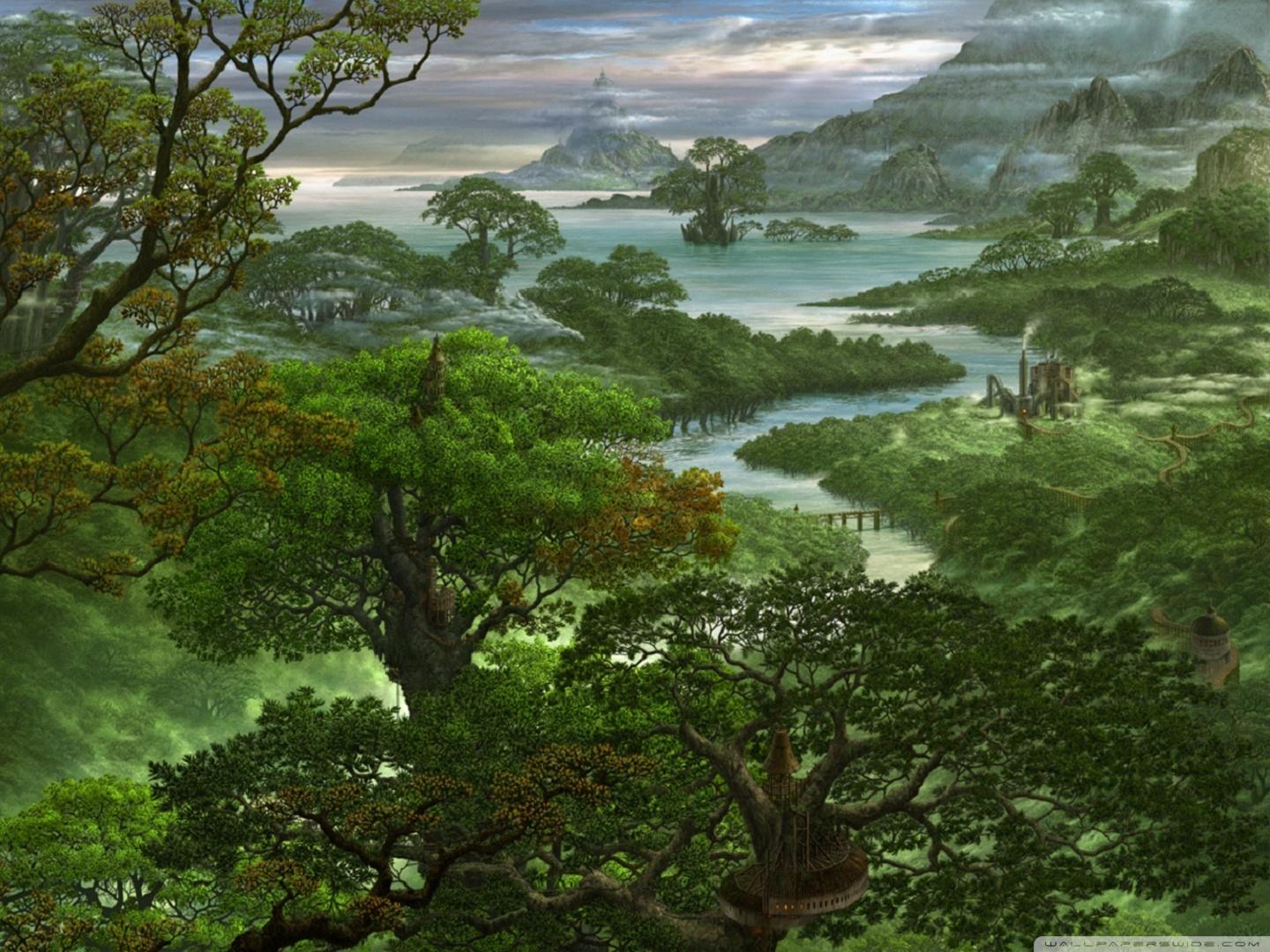1440x1080 Fantasy Jungle Ultra HD Desktop Background Wallpaper for 4K UHD TV : Widescreen & UltraWide Desktop & Laptop : Tablet