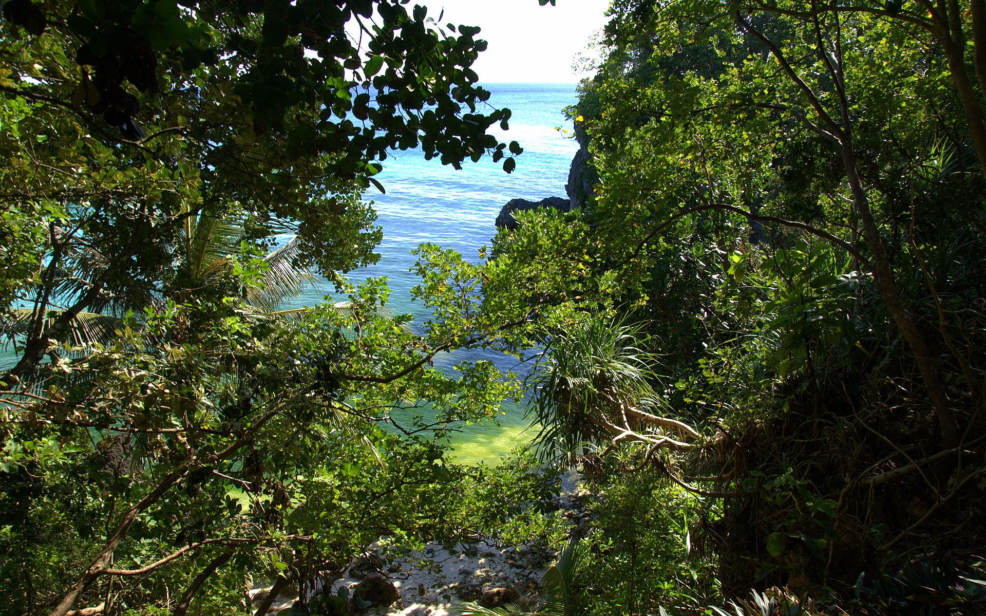 1920x1199 tropical island secret view