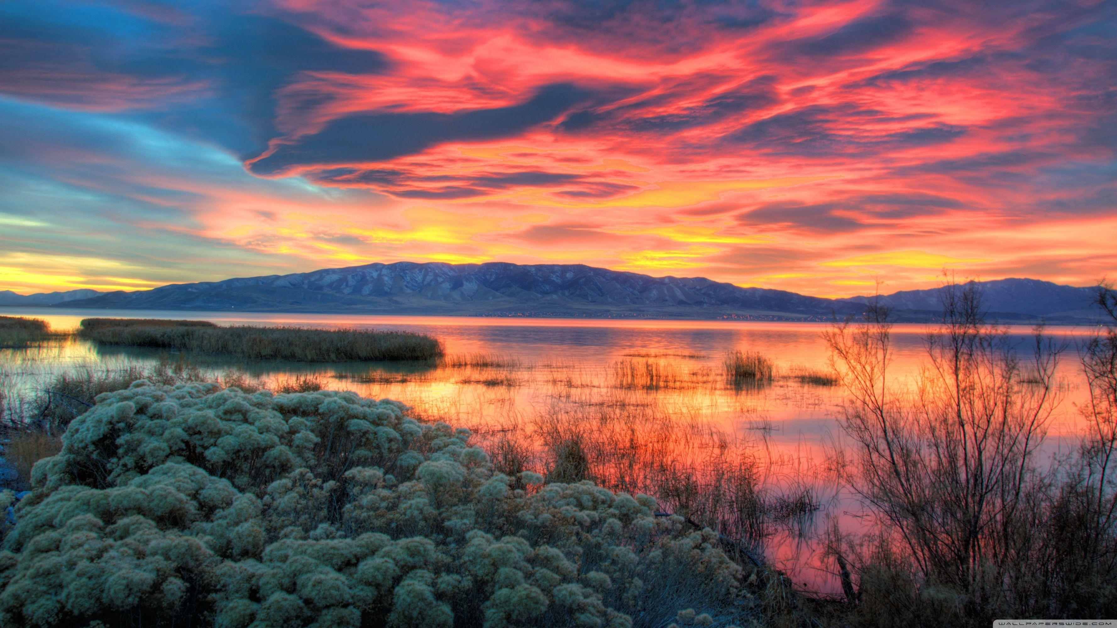 3554x1999 New Mexico Sunset Wallpaper