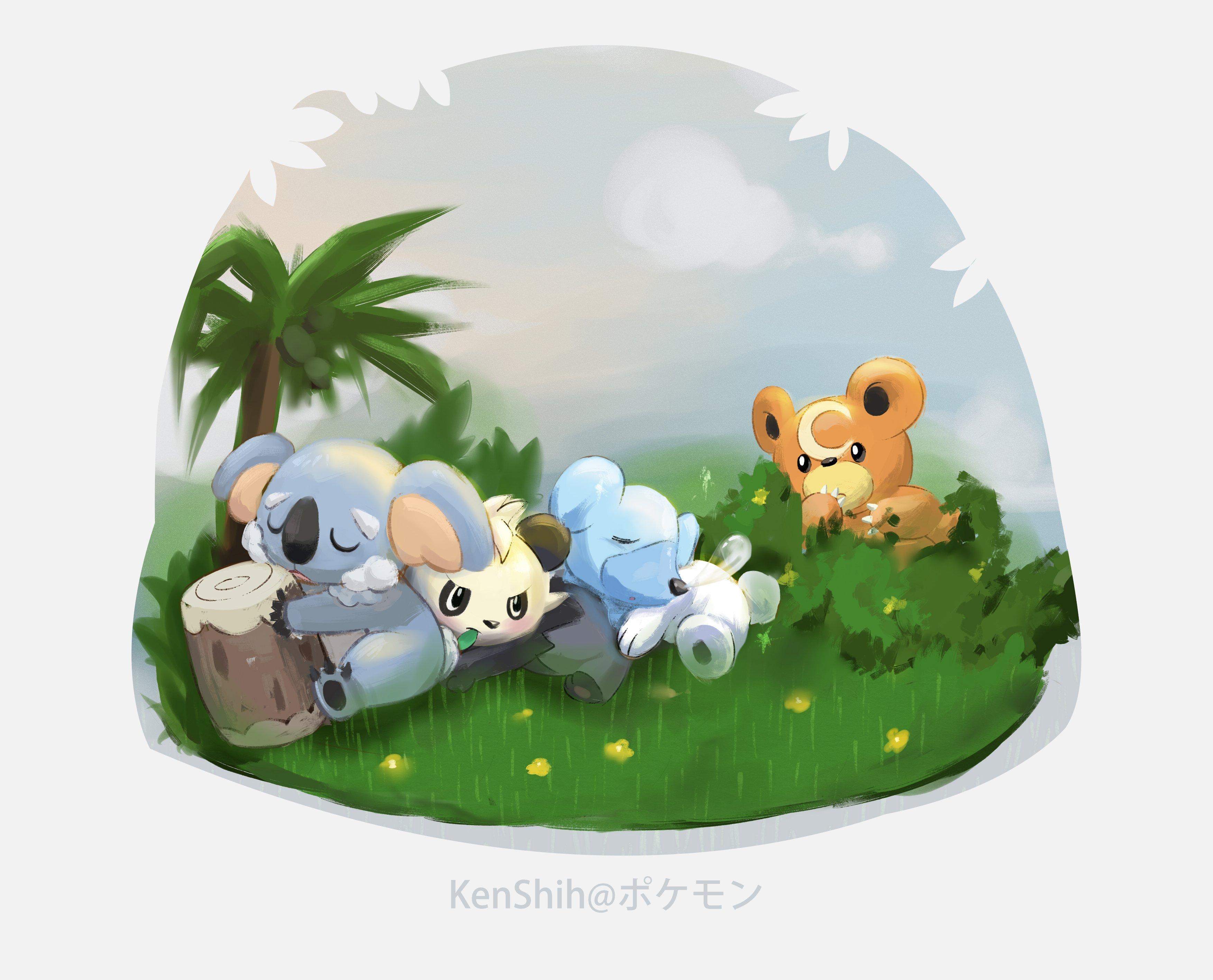 3507x2834 pokemon, Cubchoo, Teddiursa, Komala, Pancham Wallpaper HD / Desktop and Mobile Background
