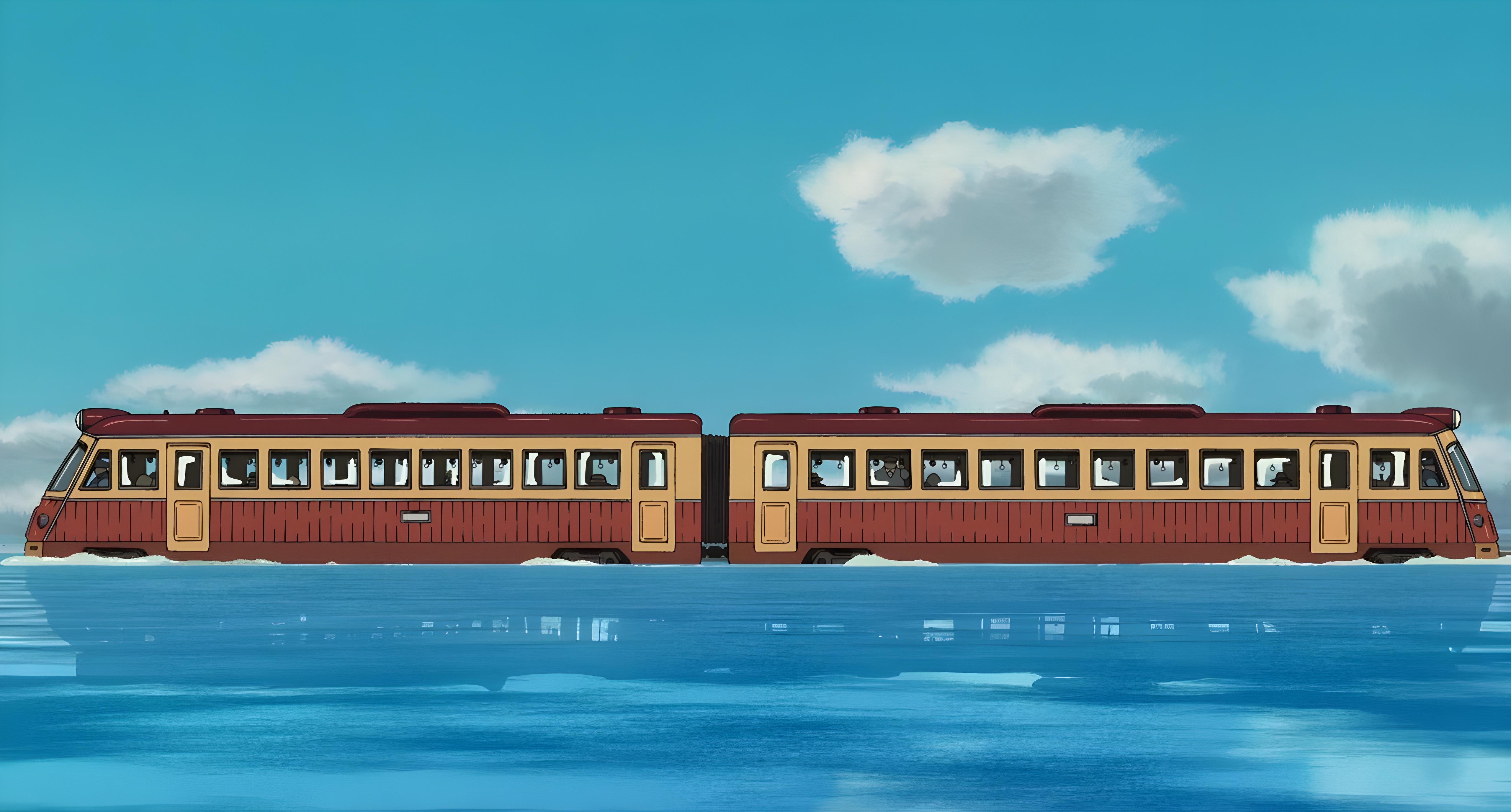 5120x2752 Spirited Away Train