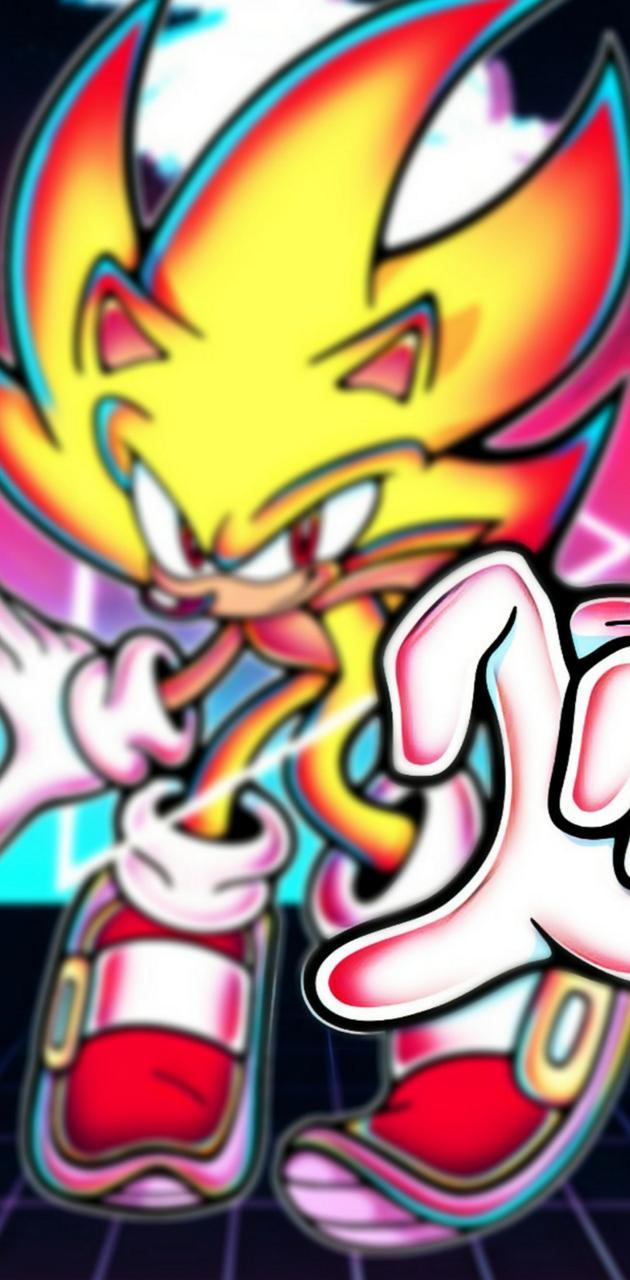 630x1280 Vaporwave Sonic wallpaper