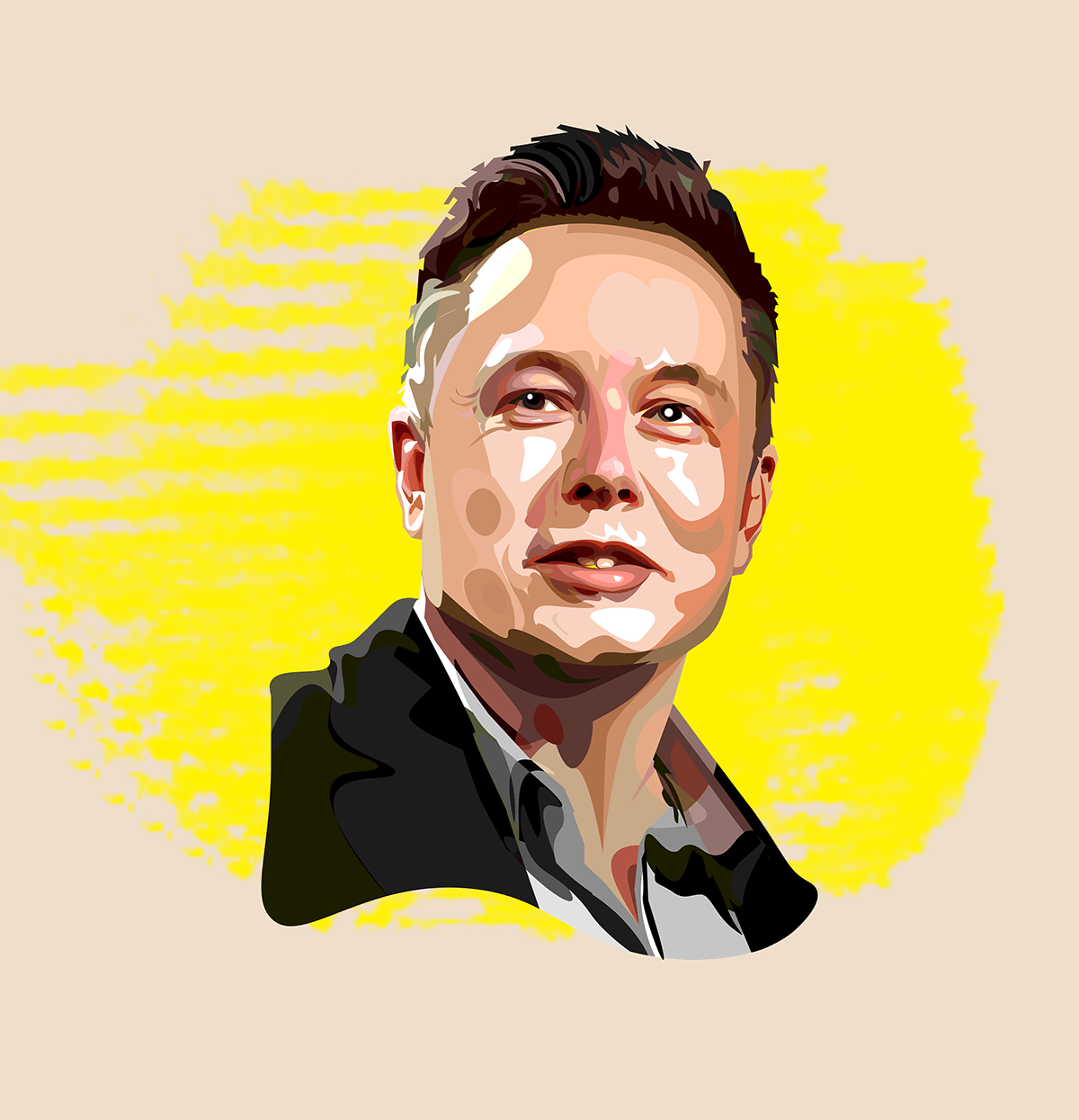 1200x1245 Elon musk pop art cartoon. Pop art, Album art design, Pop art artists