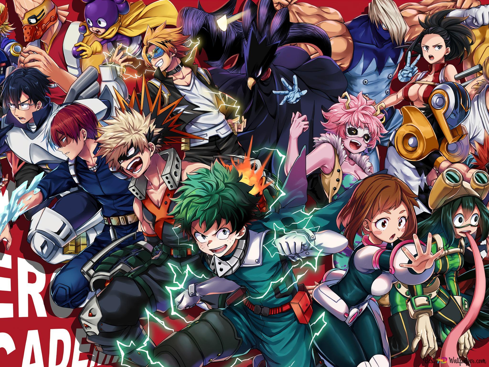 2048x1536 My Hero Academia : Class 1 A 4K Wallpaper Download
