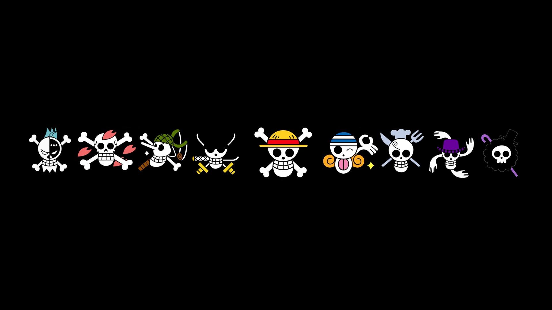 1920x1080 anime, text, logo, skull, One Piece, screenshot, computer wallpaper, font Gallery HD Wallpaper