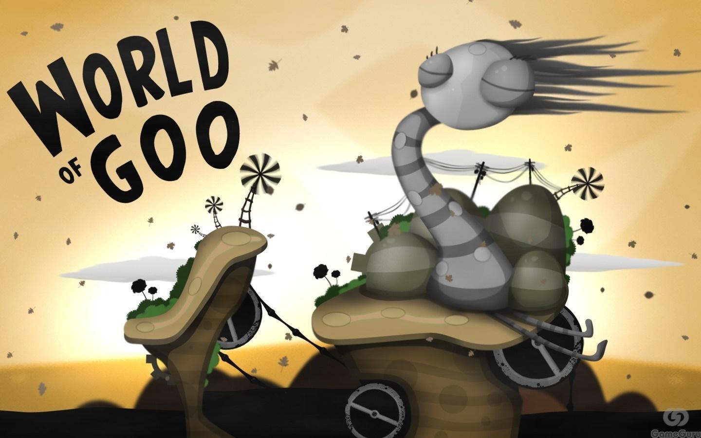 1440x900 illustration, video games, cartoon, World of Goo, screenshot, font Gallery HD Wallpaper
