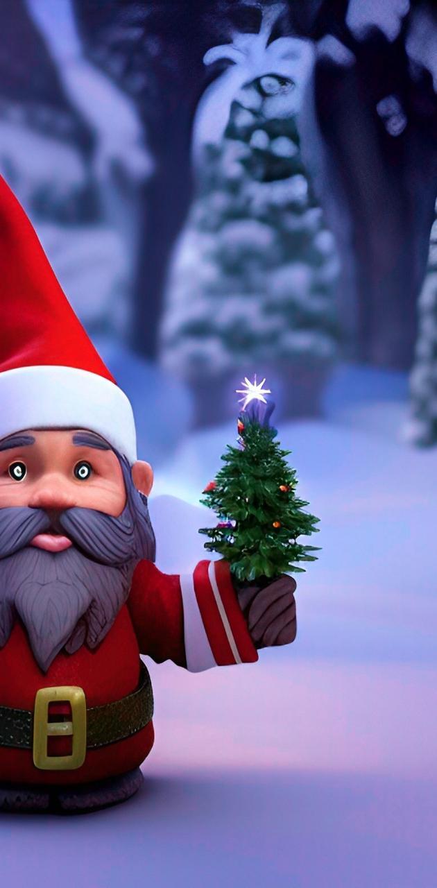 630x1280 Christmas Gnome wallpaper