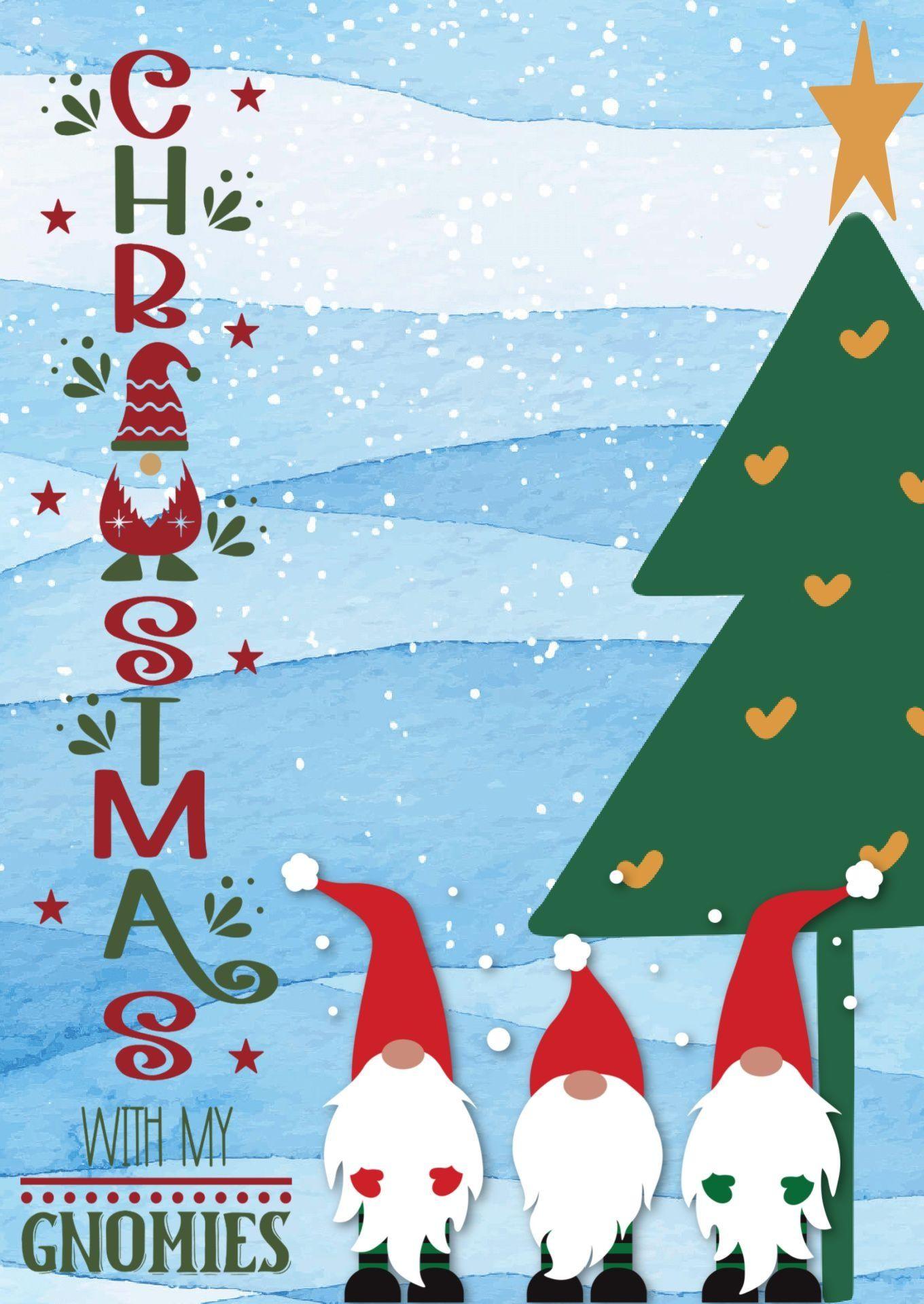 1360x1920 Gonk Christmas Wallpaper