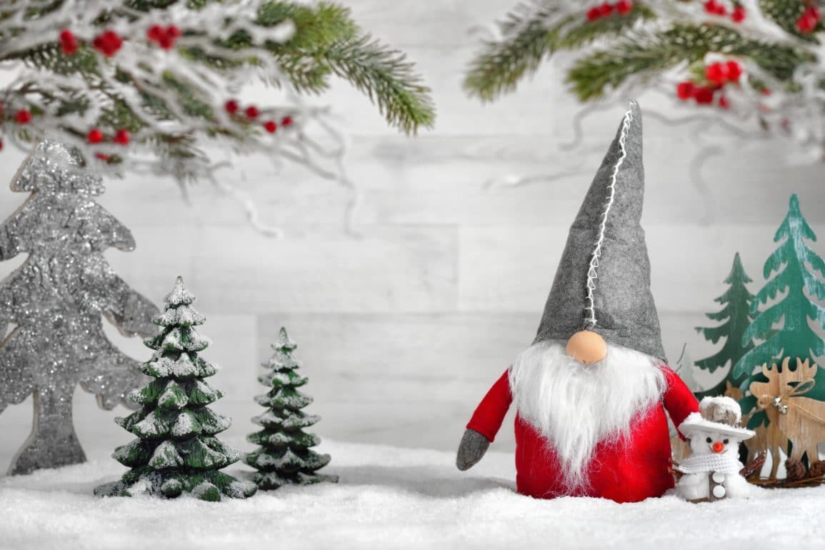 1155x770 Gnome Christmas Laptop Wallpaper