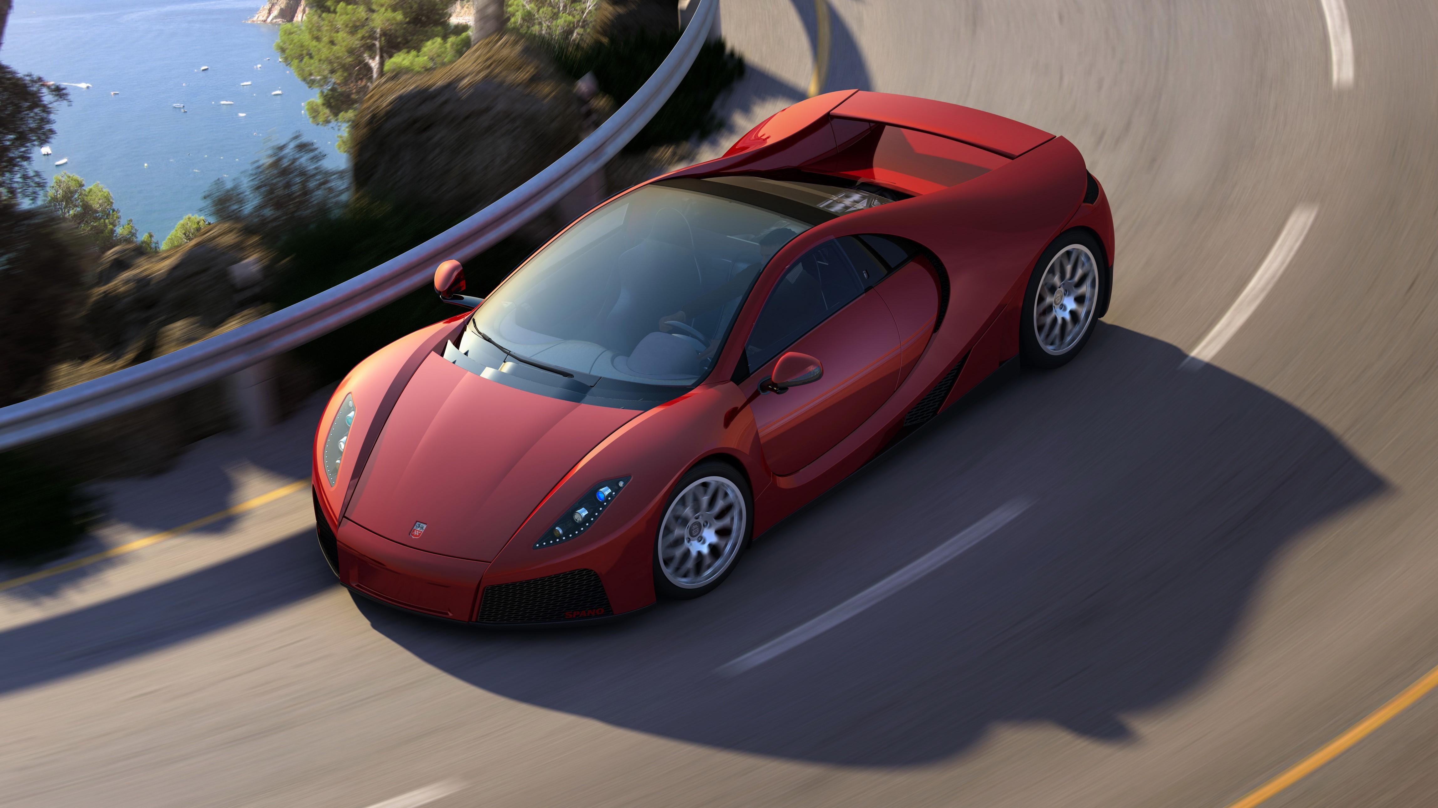 4592x2583 4K, GTA Spano, Roads, Red, Luxury Gallery HD Wallpaper