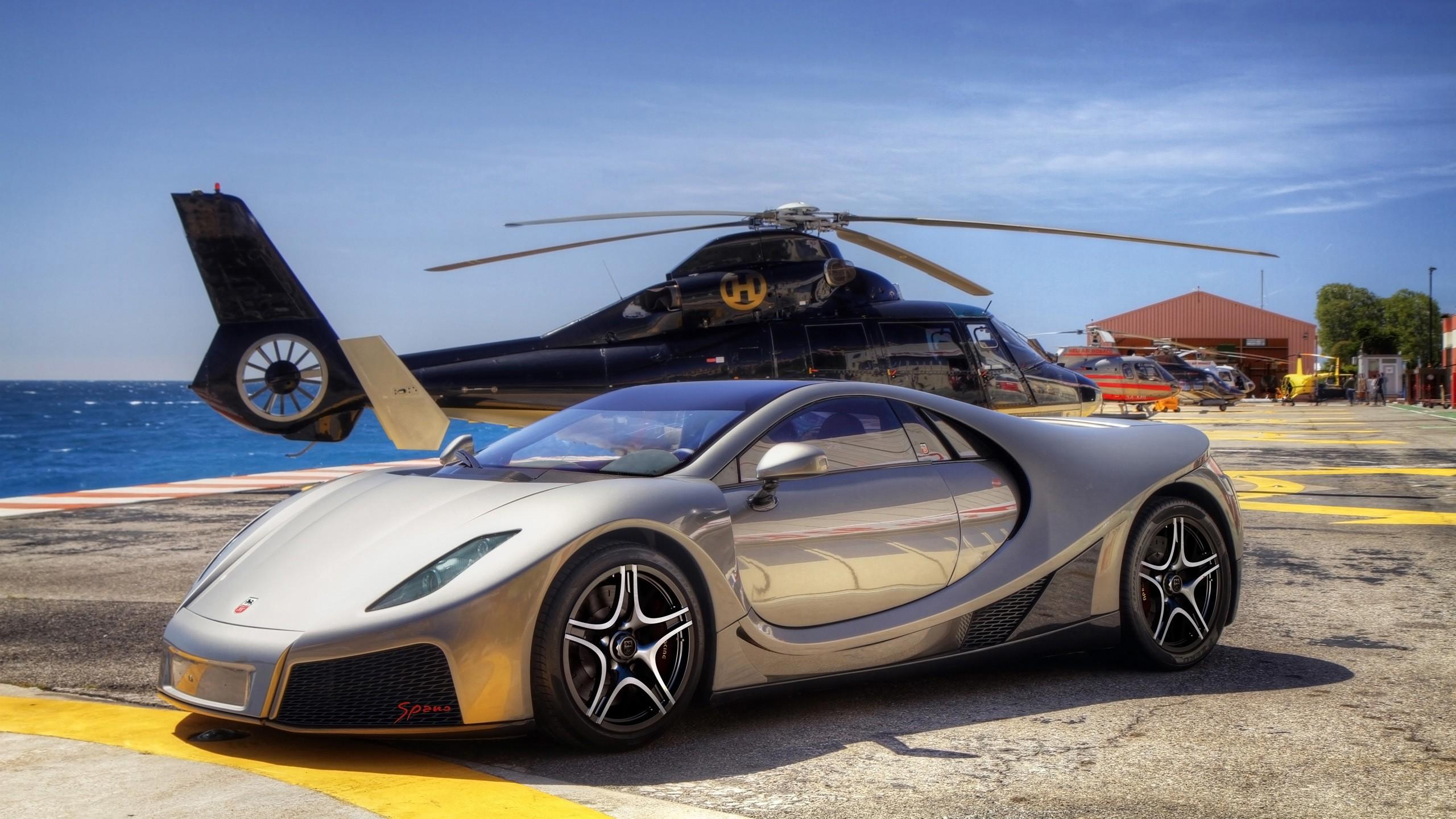 2560x1440 GTA Spano Silver Wallpaper Car Wallpaper
