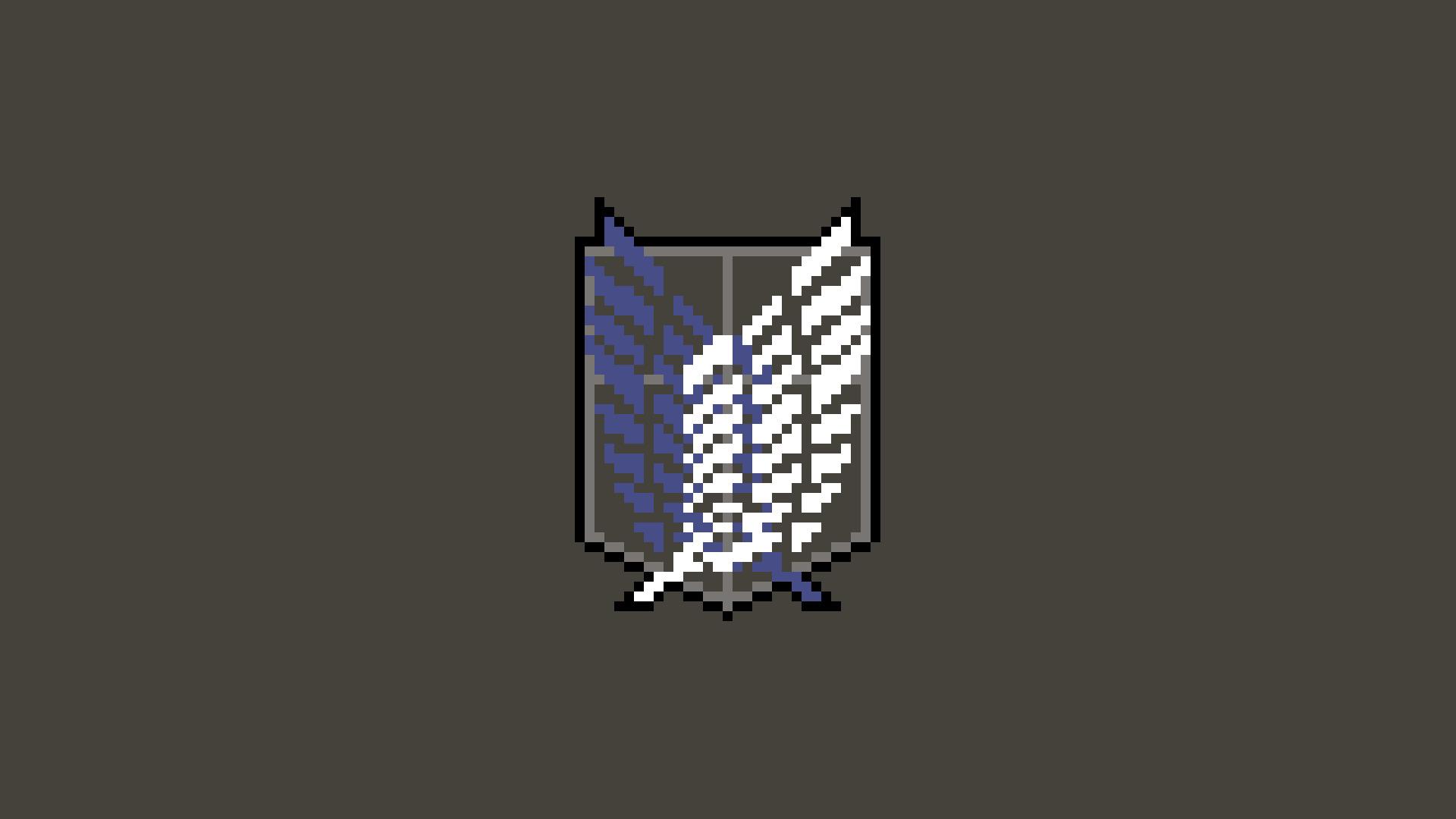 1920x1080 pixel art, Pixels, Shingeki no Kyojin, Scouting legion Wallpaper HD / Desktop and Mobile Background