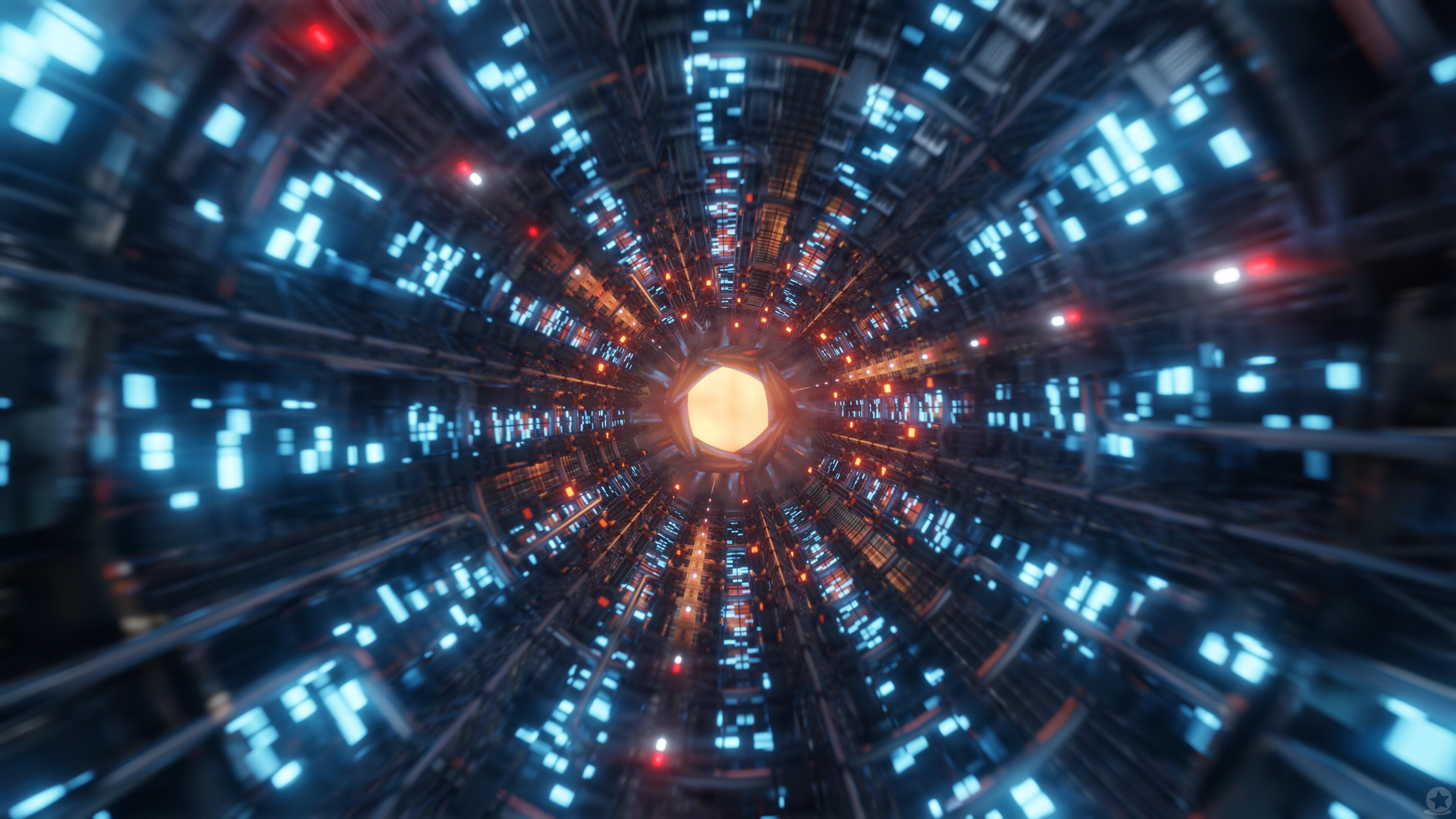 3840x2160 Artistic 3D Art 4K, 3D, Tunnel Gallery HD Wallpaper