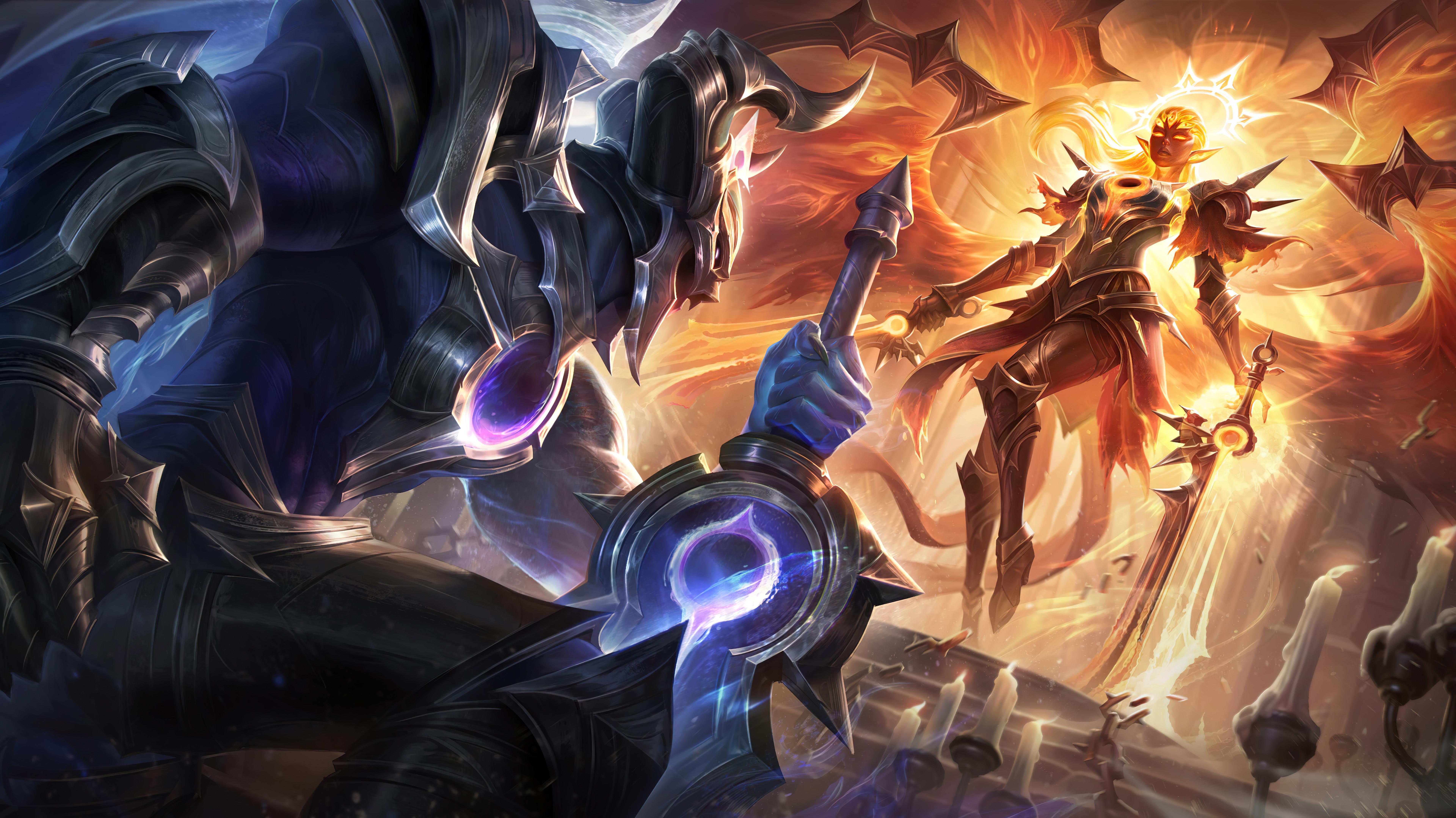 7680x4320 Lunar Eclipse Aatrox & Sun Eater Kayle