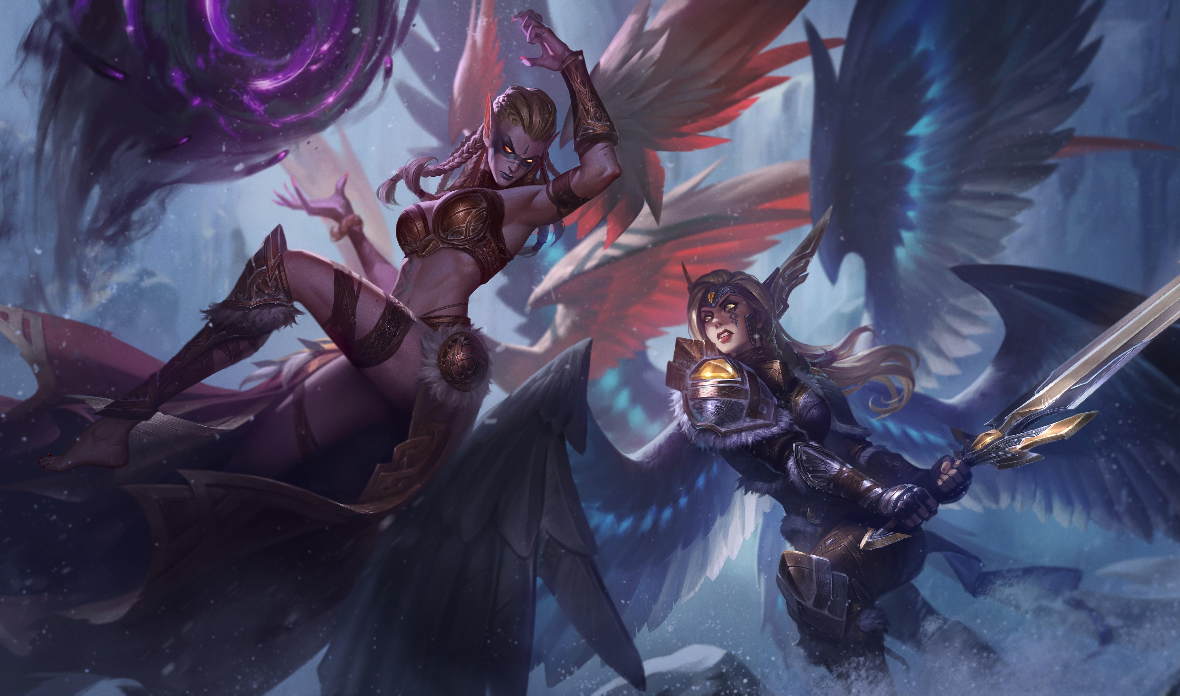 5000x2951 Kayle (League Of Legends) 1080P, 2k, 4k Full HD Wallpaper, Background Free Download