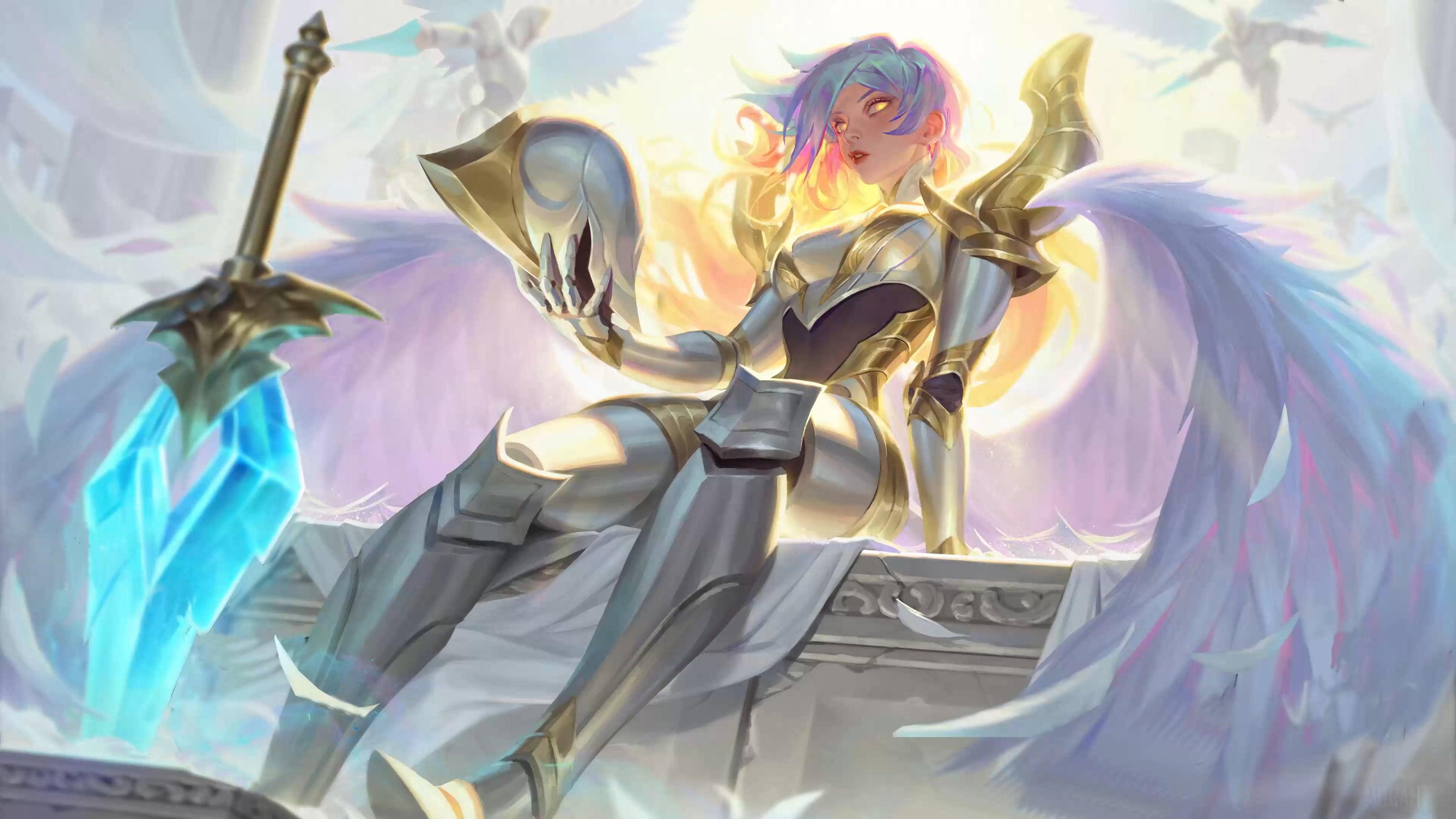 3840x2160 Kayle wallpaper that i animated as a loop. Hope you like it. All the credits to the illustrator dan_feijiding