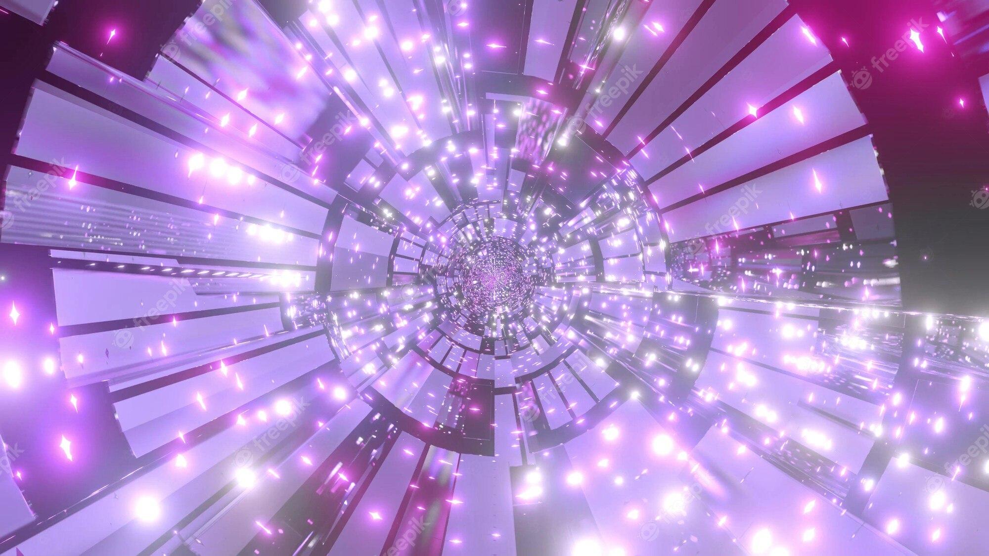 2000x1125 Premium Photo. Glowing 4k uhd neon space tunnel visual 3D illustration background wallpaper artwork